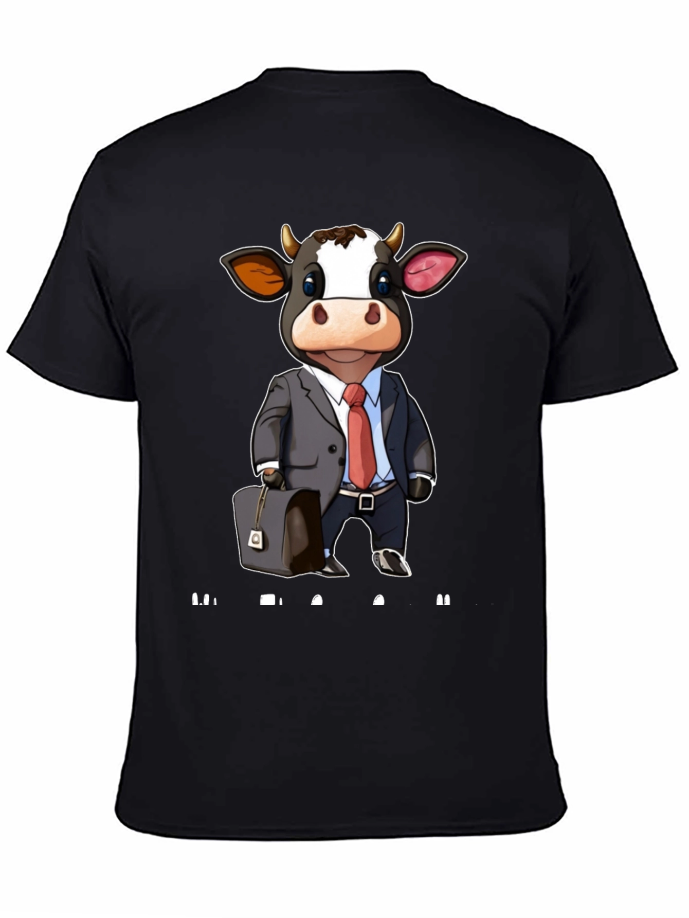 Cow Business Cartoon T-Shirt