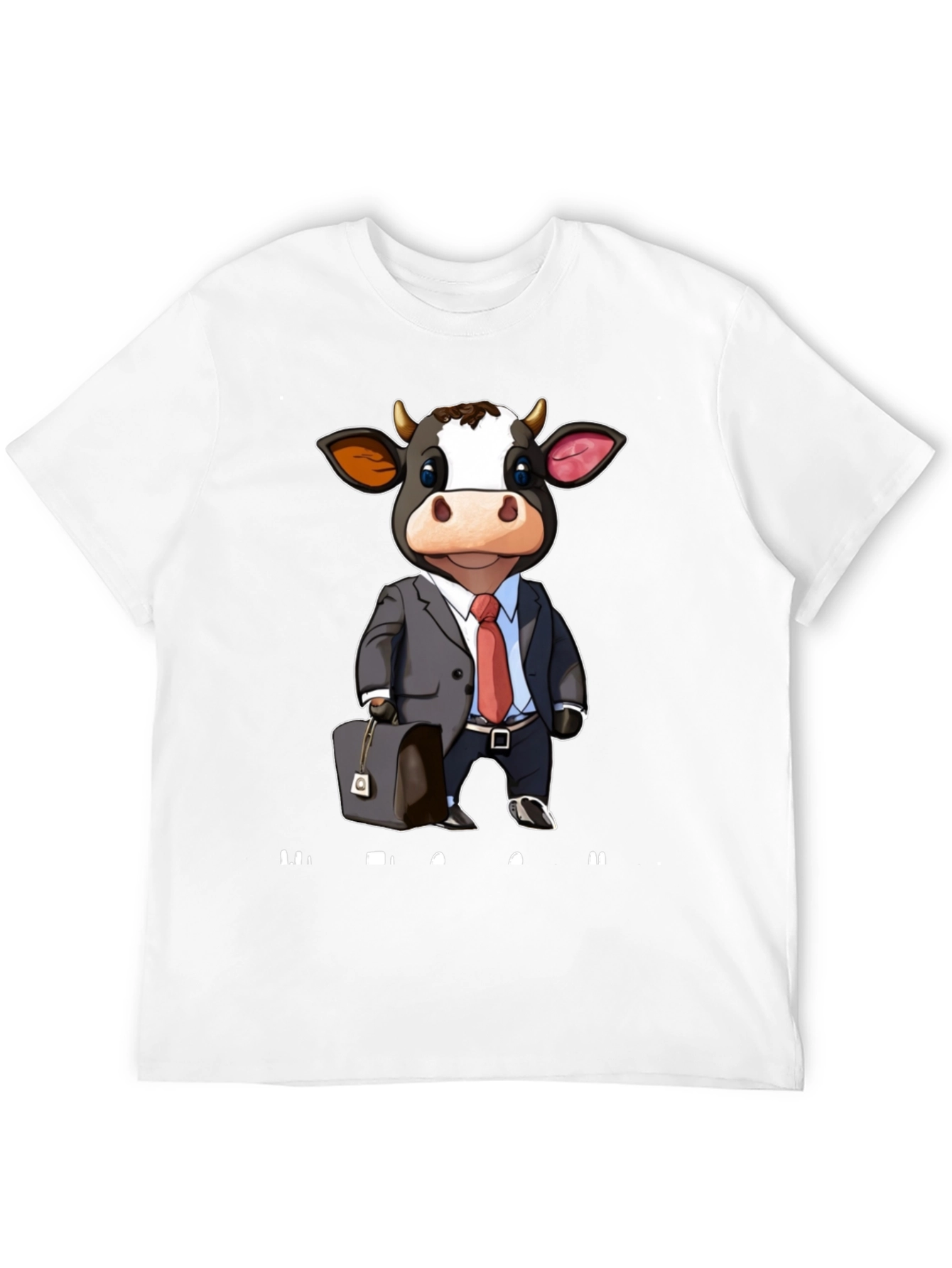 Cow Business Cartoon T-Shirt