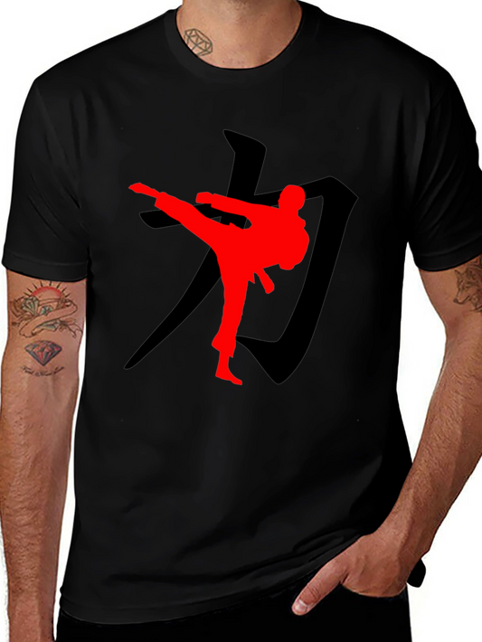 Karate Kick Graphic T-Shirt - Stylish Martial Arts Tee