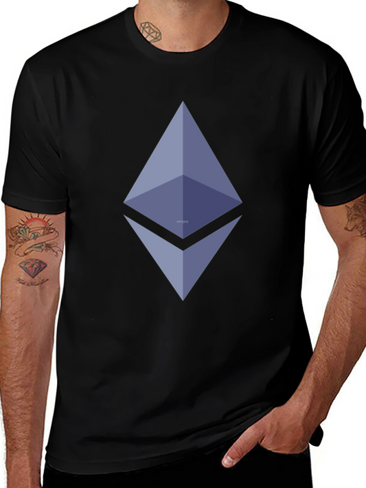 Ethereum Logo Black T-Shirt - Crypto Fashion