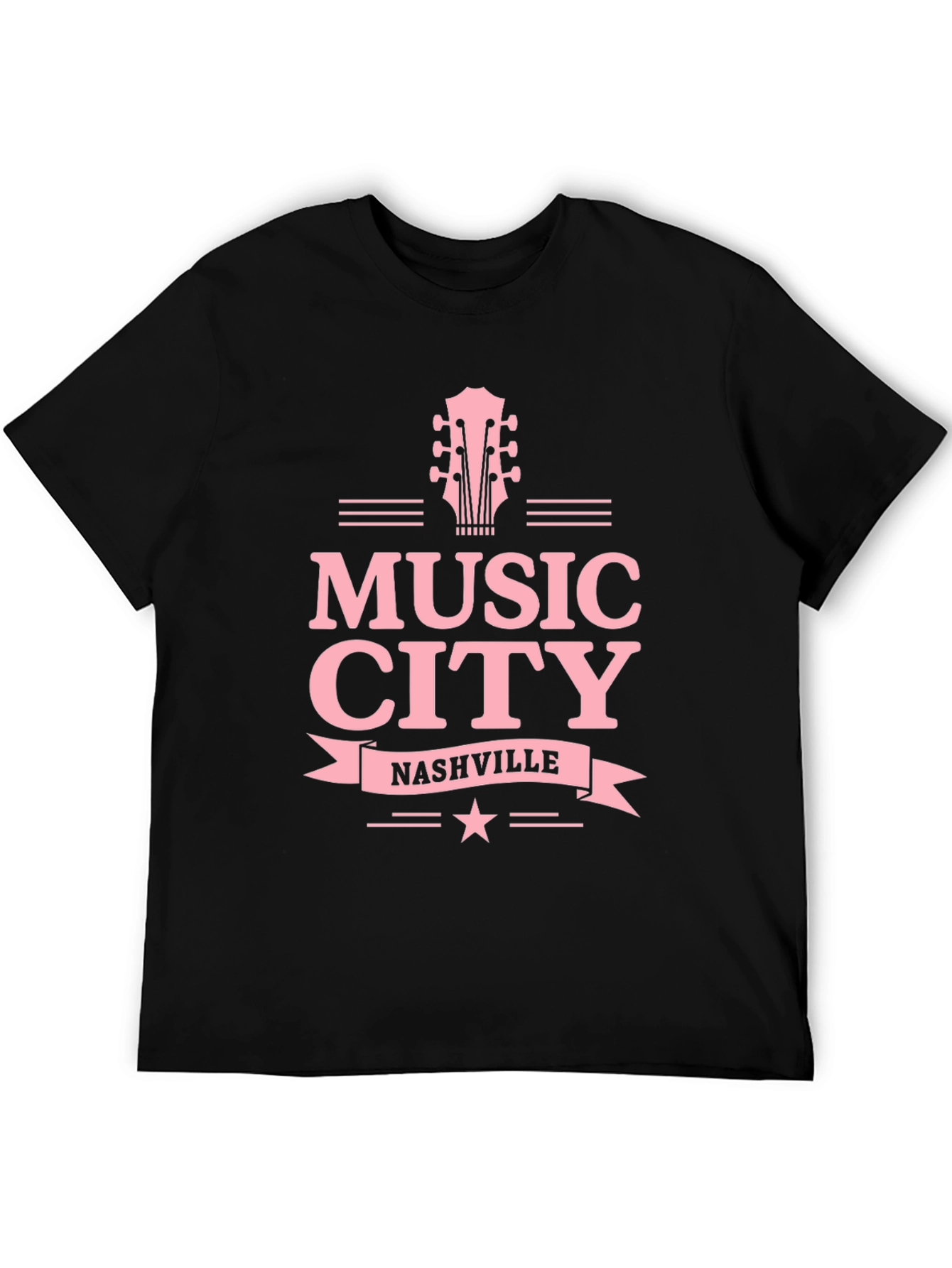Music City Nashville Guitar Graphic Tee