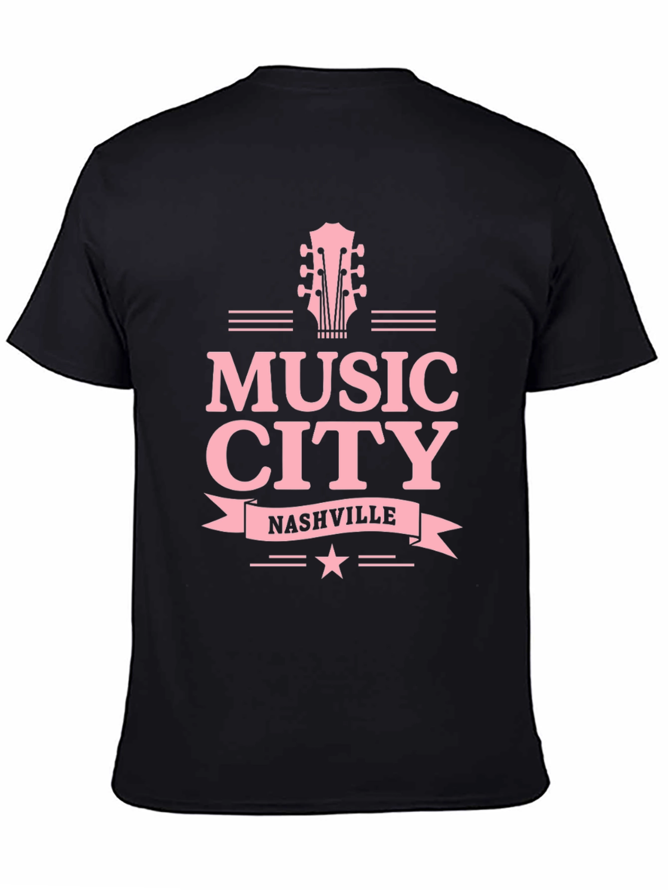 Music City Nashville Guitar Graphic Tee