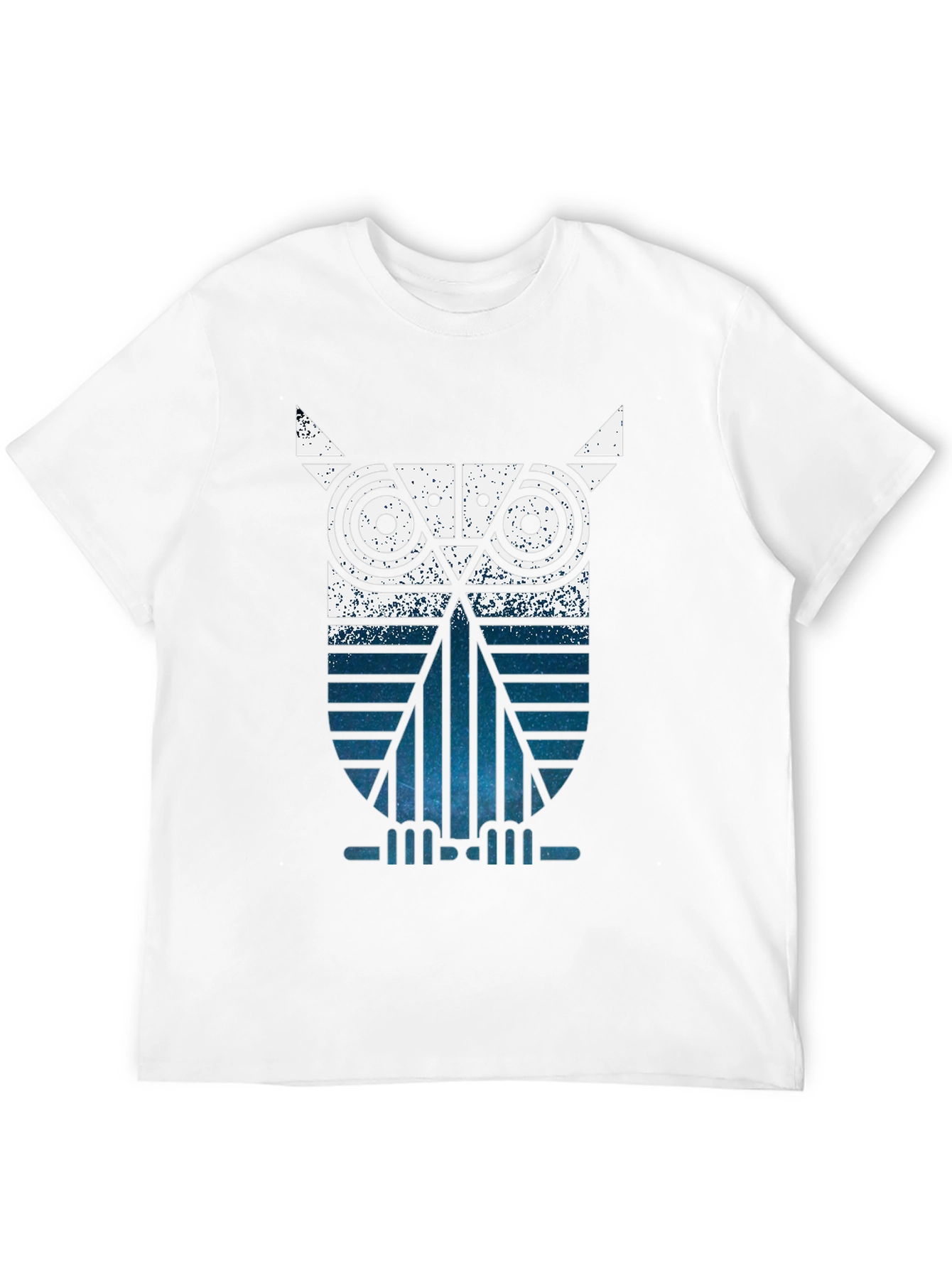 Geometric Owl Graphic Tee - Modern Style