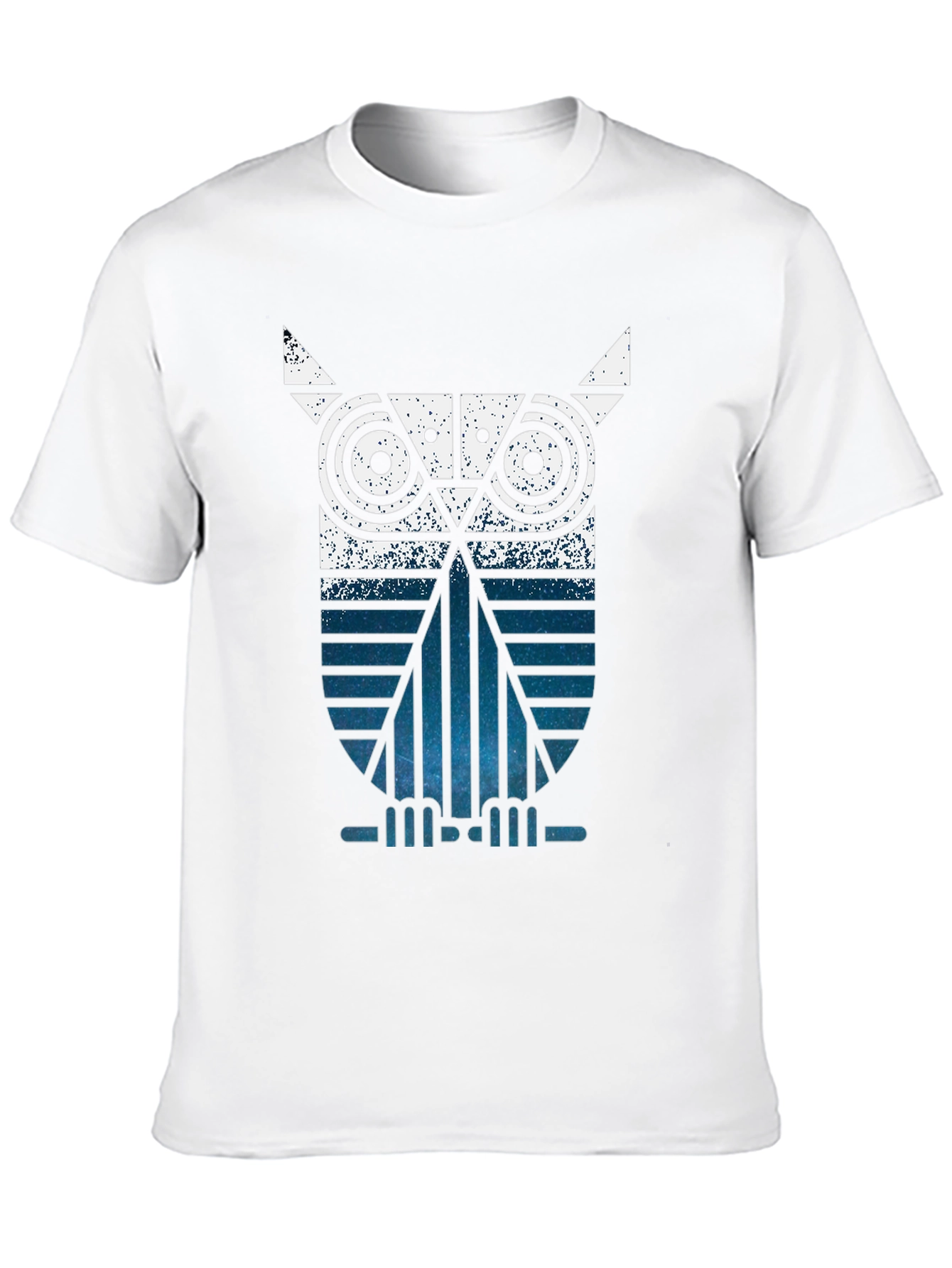 Geometric Owl Graphic Tee - Modern Style