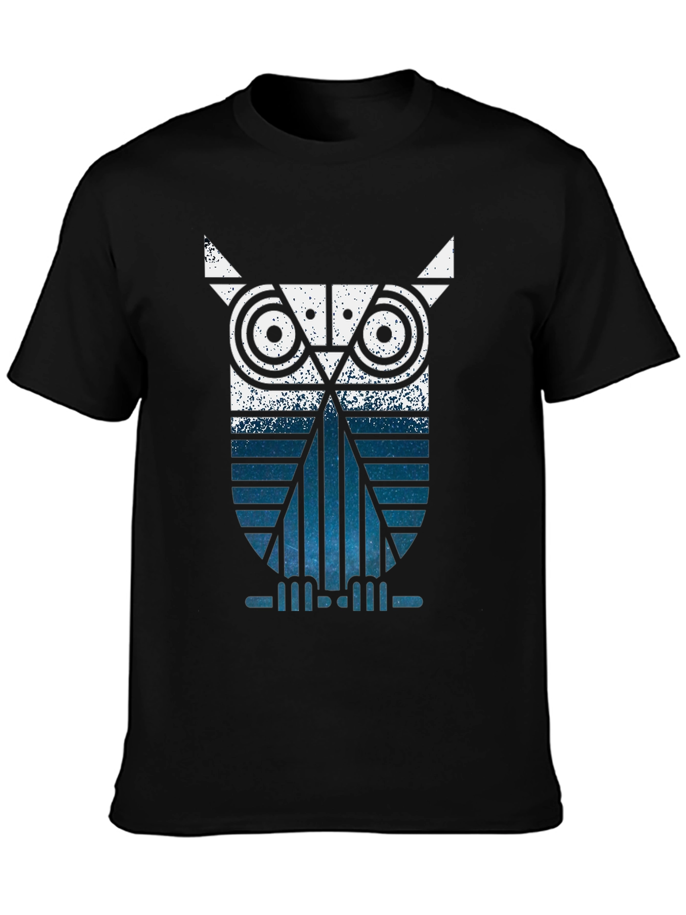 Geometric Owl Graphic Tee - Modern Style