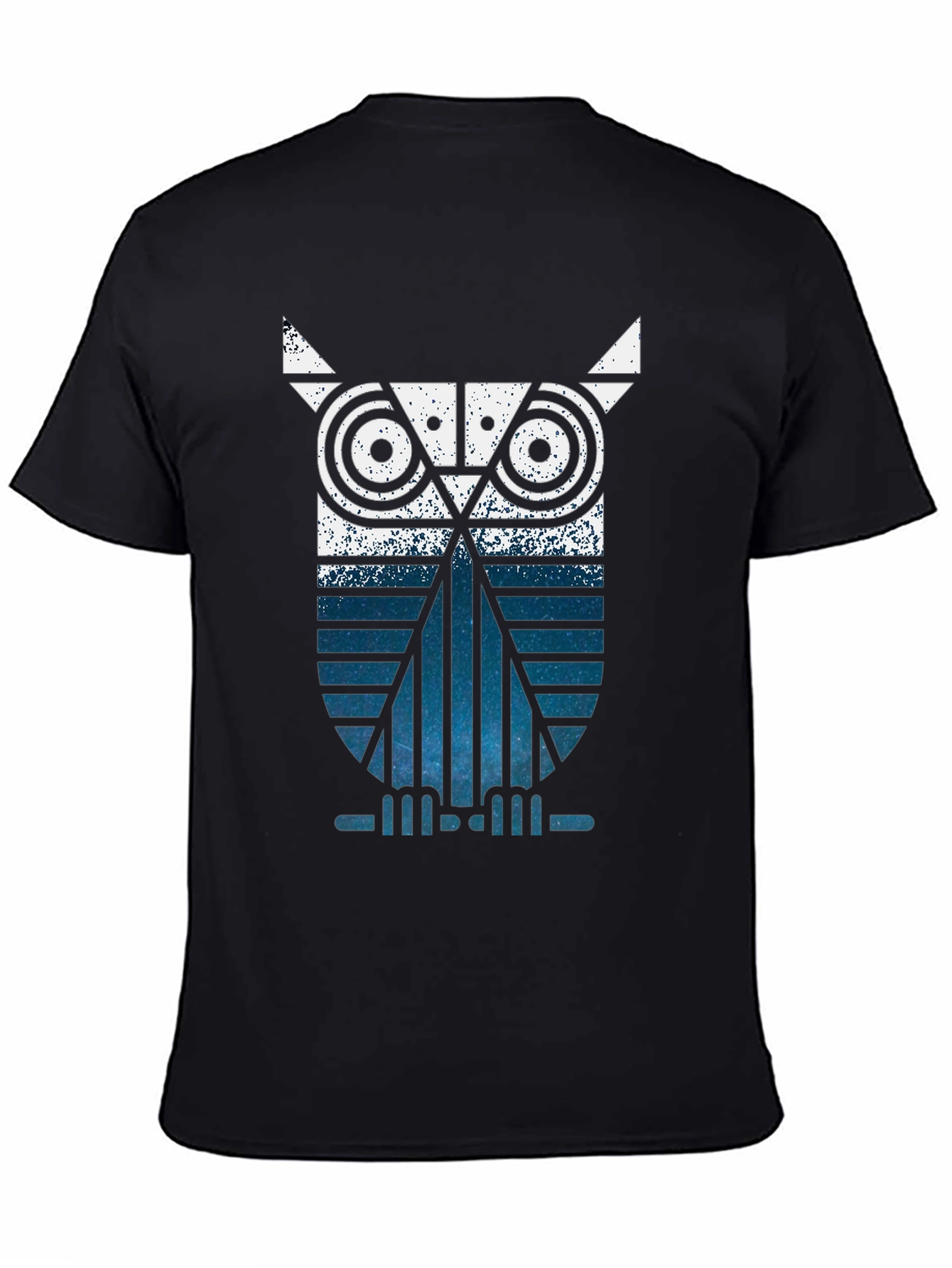 Geometric Owl Graphic Tee - Modern Style