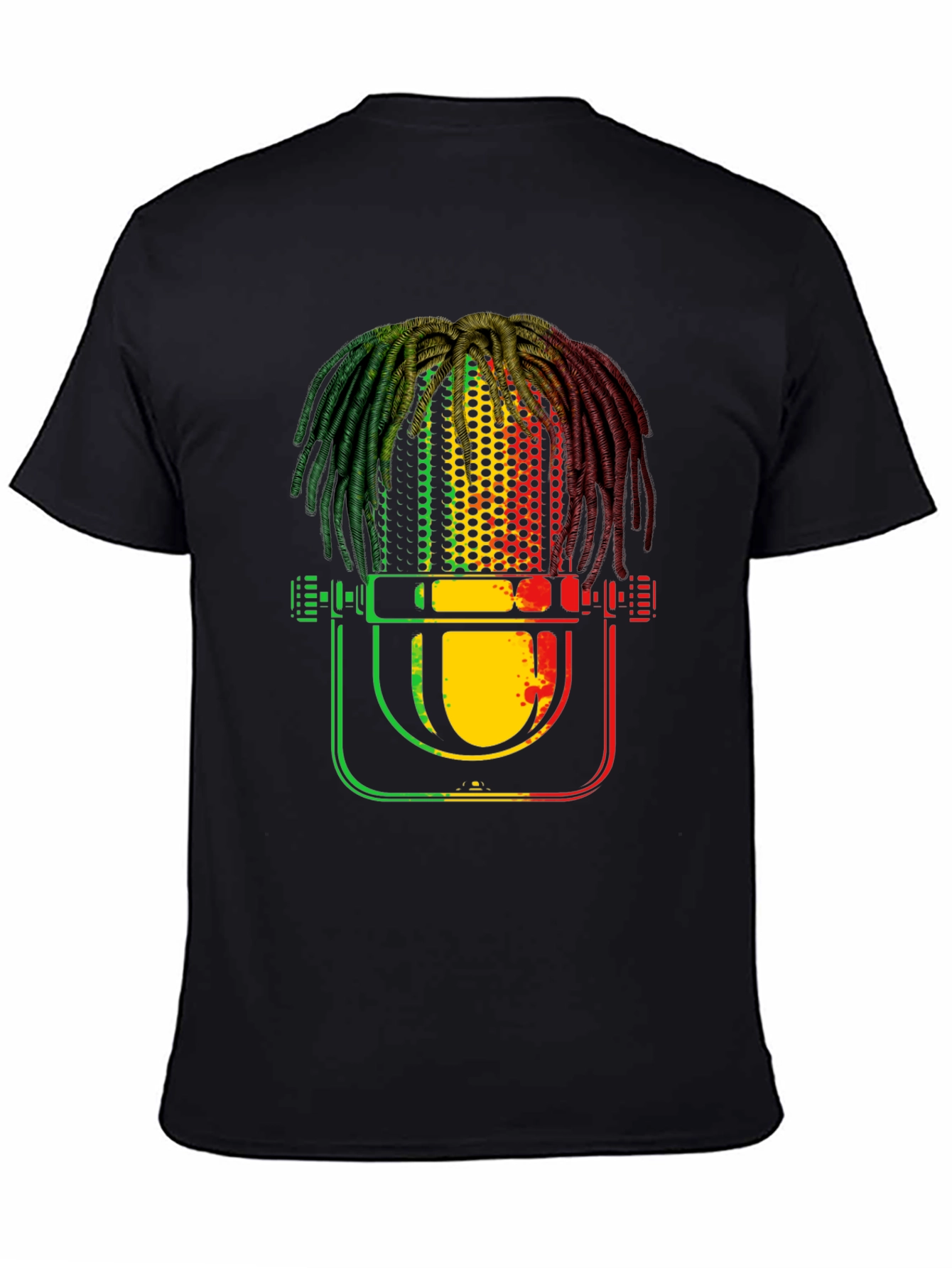 Rasta Microphone T-Shirt - Reggae Music Tee