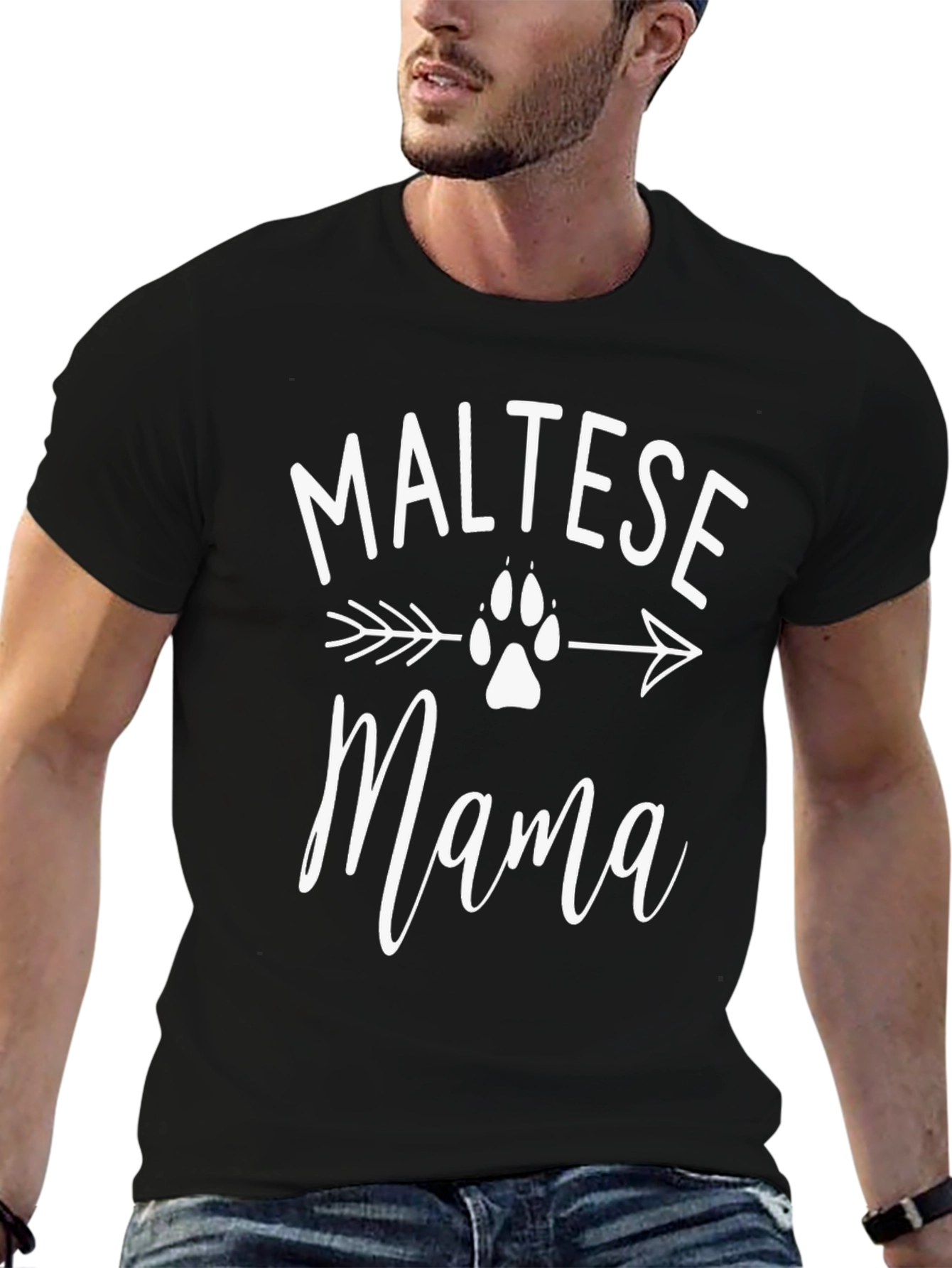 Maltese Mama Graphic Tee - Dog Lover T-Shirt