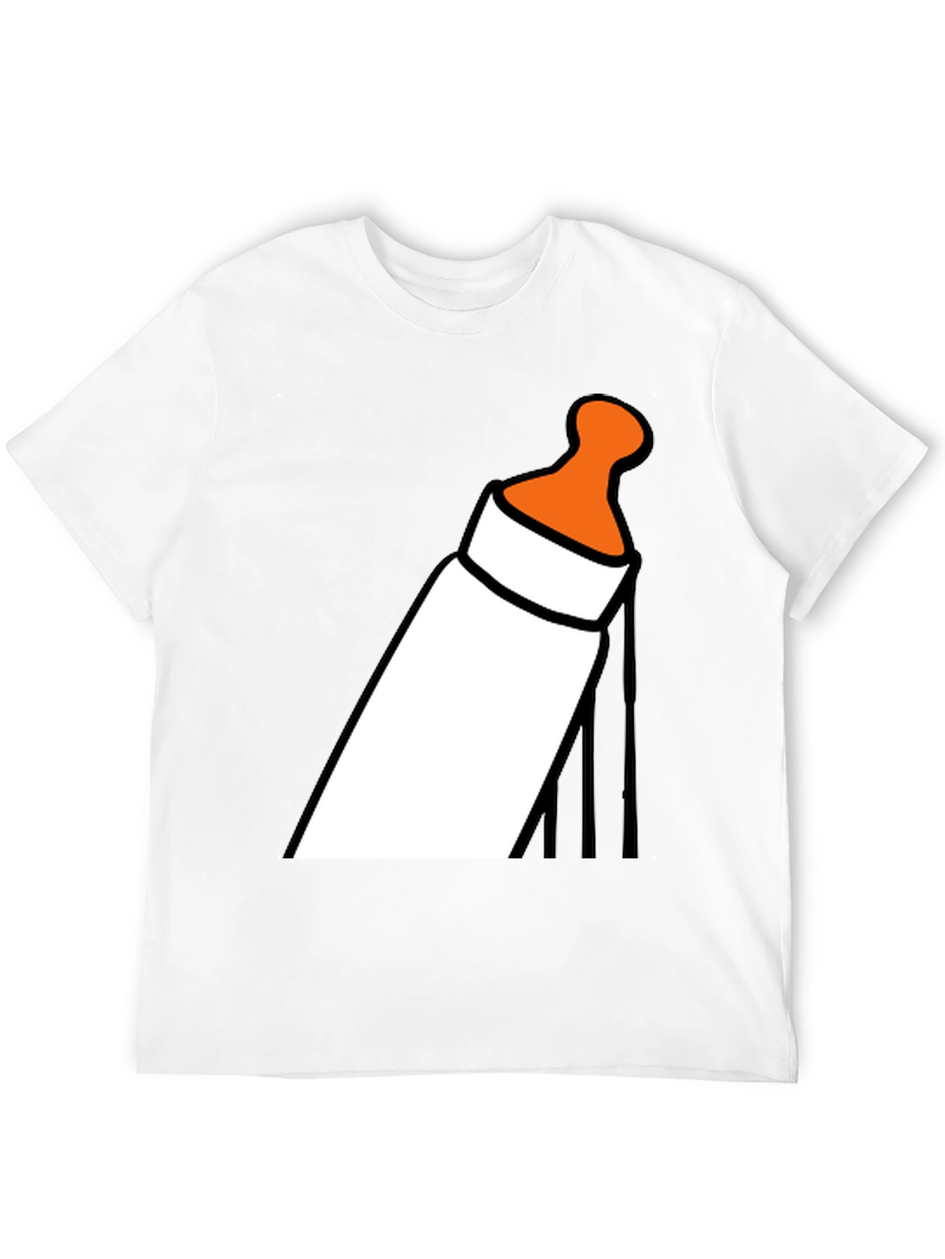 Baby Bottle Graphic T-Shirt - Funny Novelty Tee