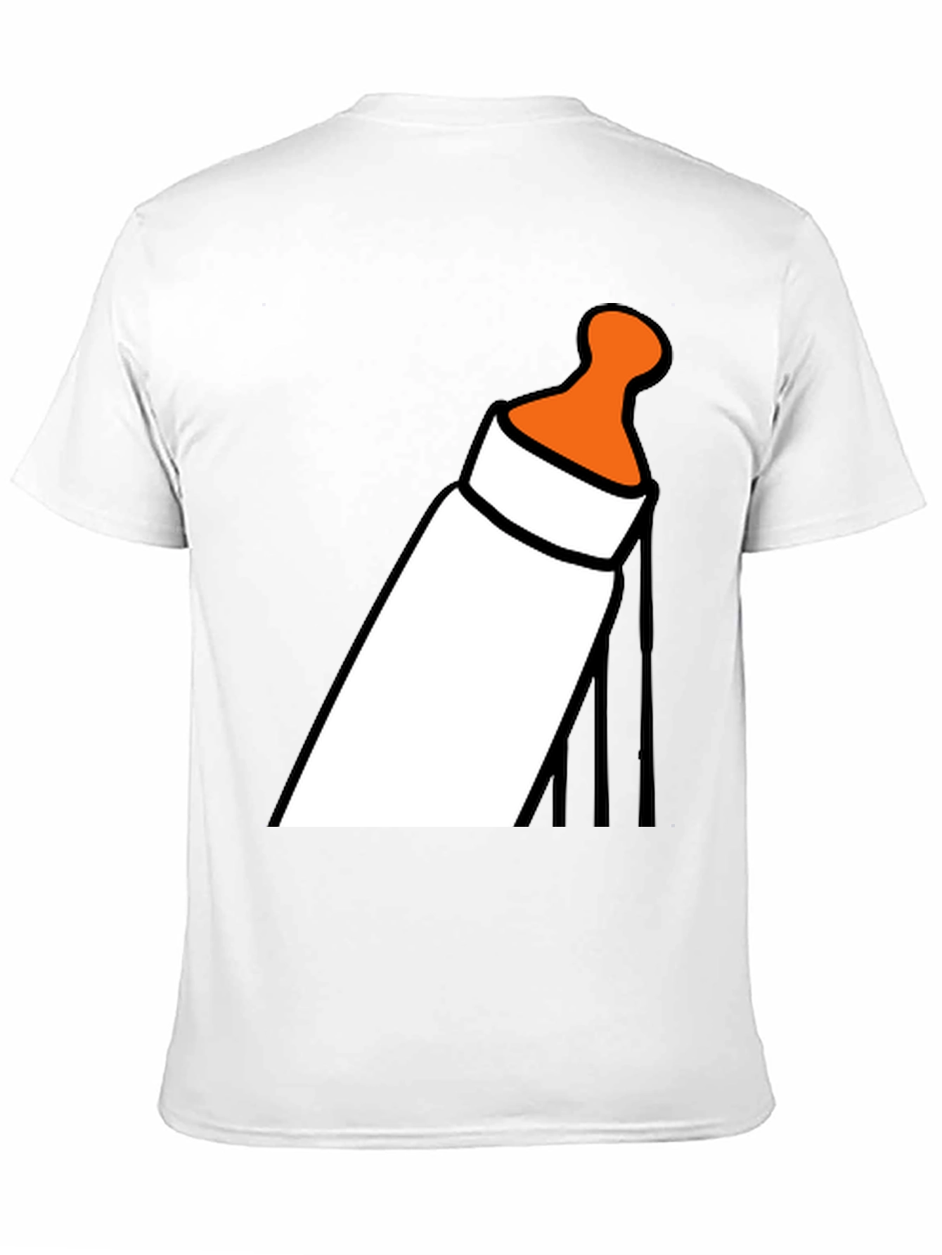 Baby Bottle Graphic T-Shirt - Funny Novelty Tee