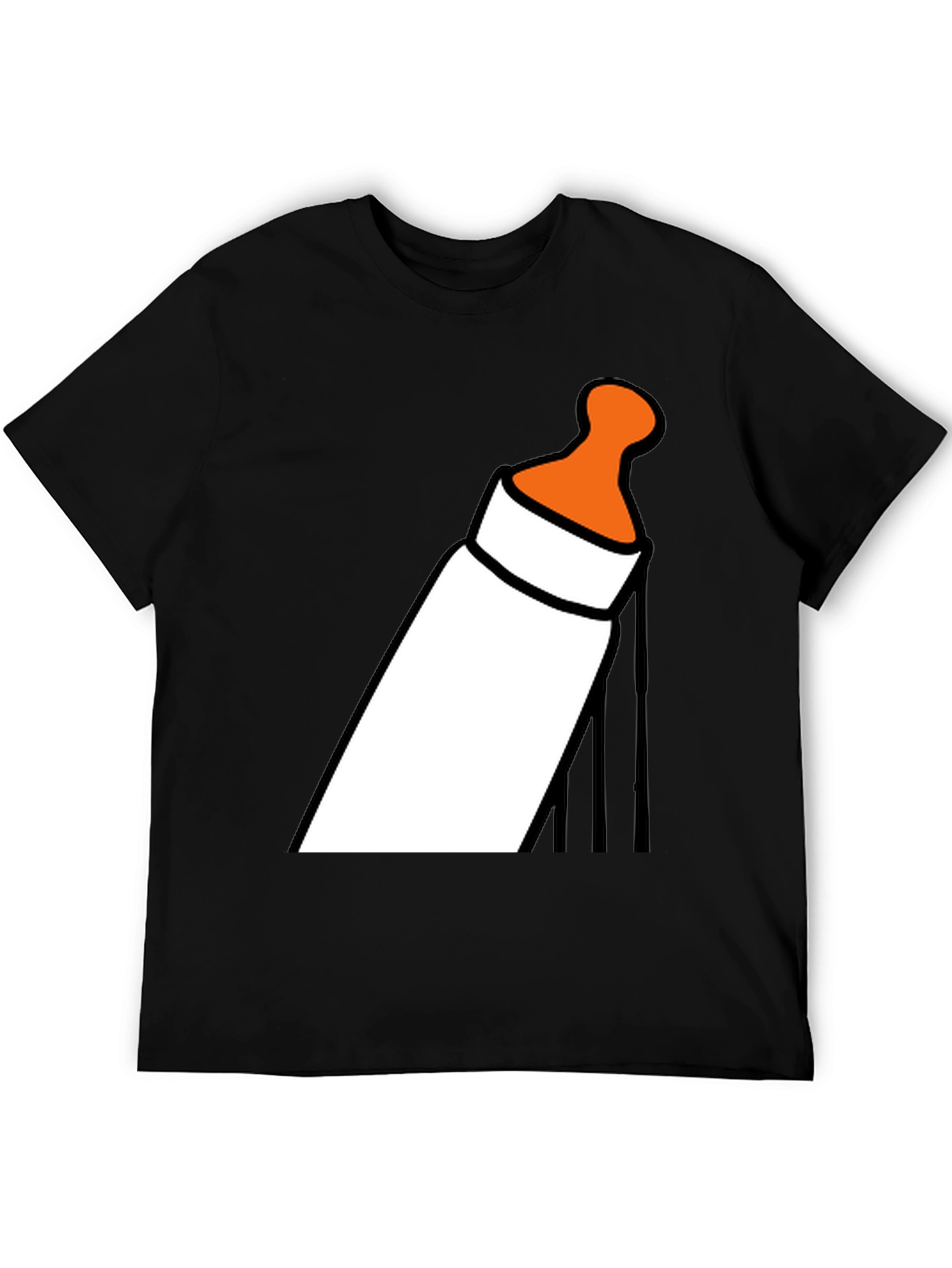 Baby Bottle Graphic T-Shirt - Funny Novelty Tee