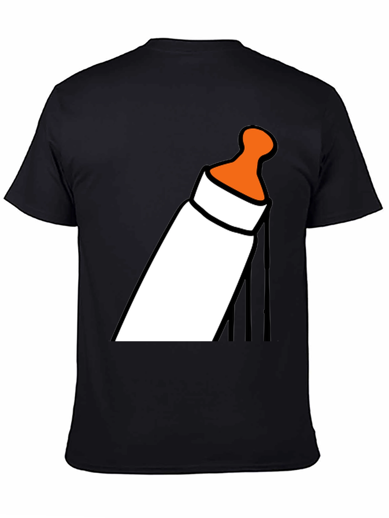 Baby Bottle Graphic T-Shirt - Funny Novelty Tee