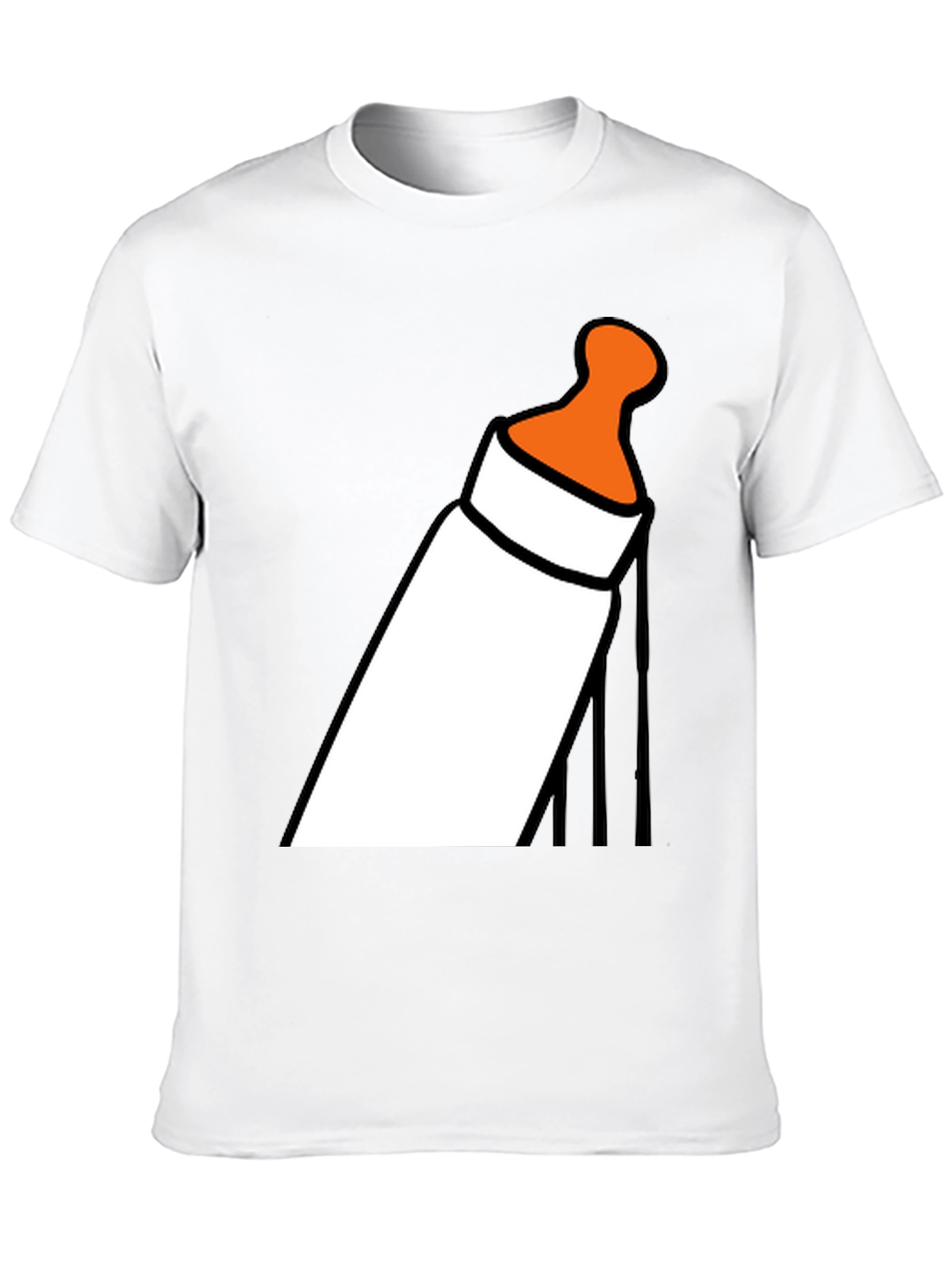 Baby Bottle Graphic T-Shirt - Funny Novelty Tee