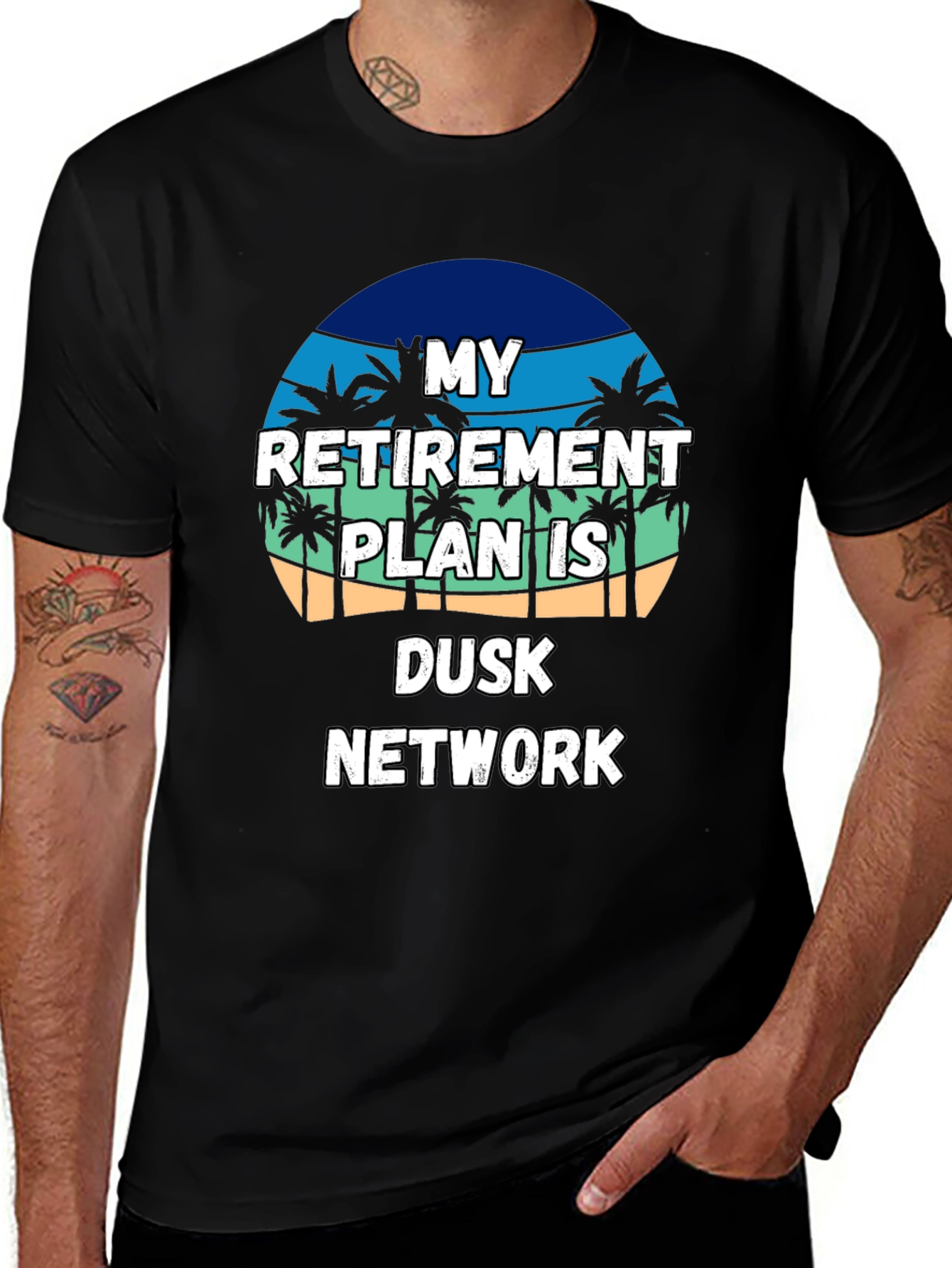 Retirement Plan Dusk Network T-Shirt