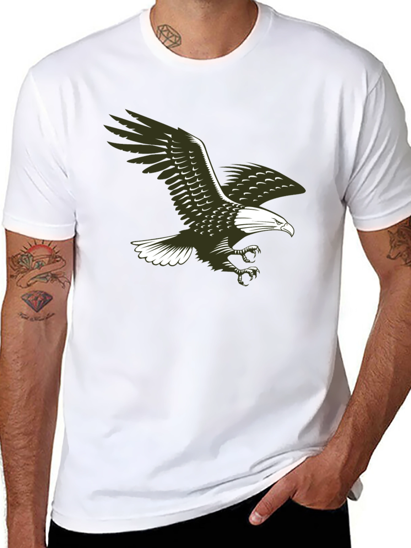 Eagle Graphic T-Shirt - Classic Black Tee