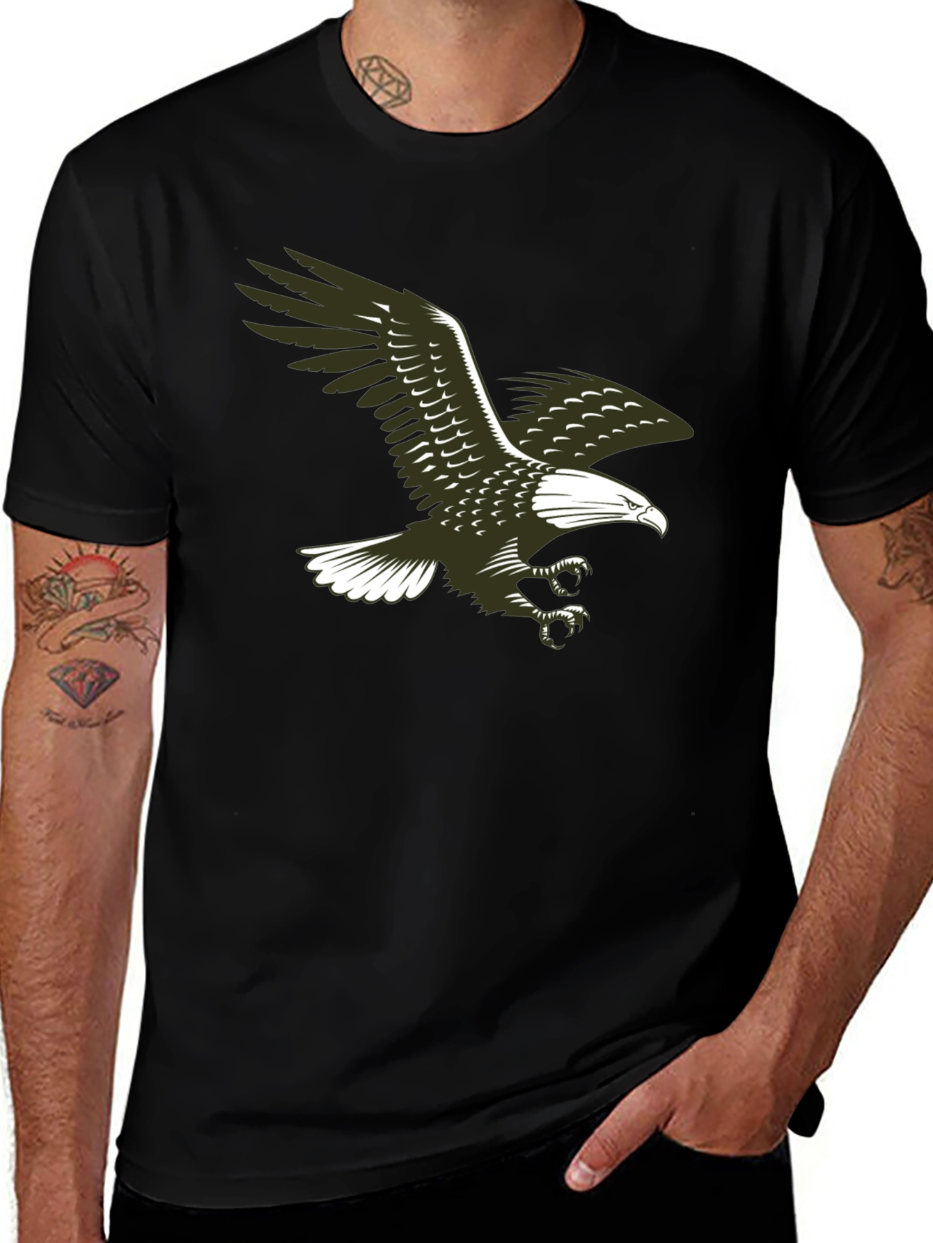 Eagle Graphic T-Shirt - Classic Black Tee