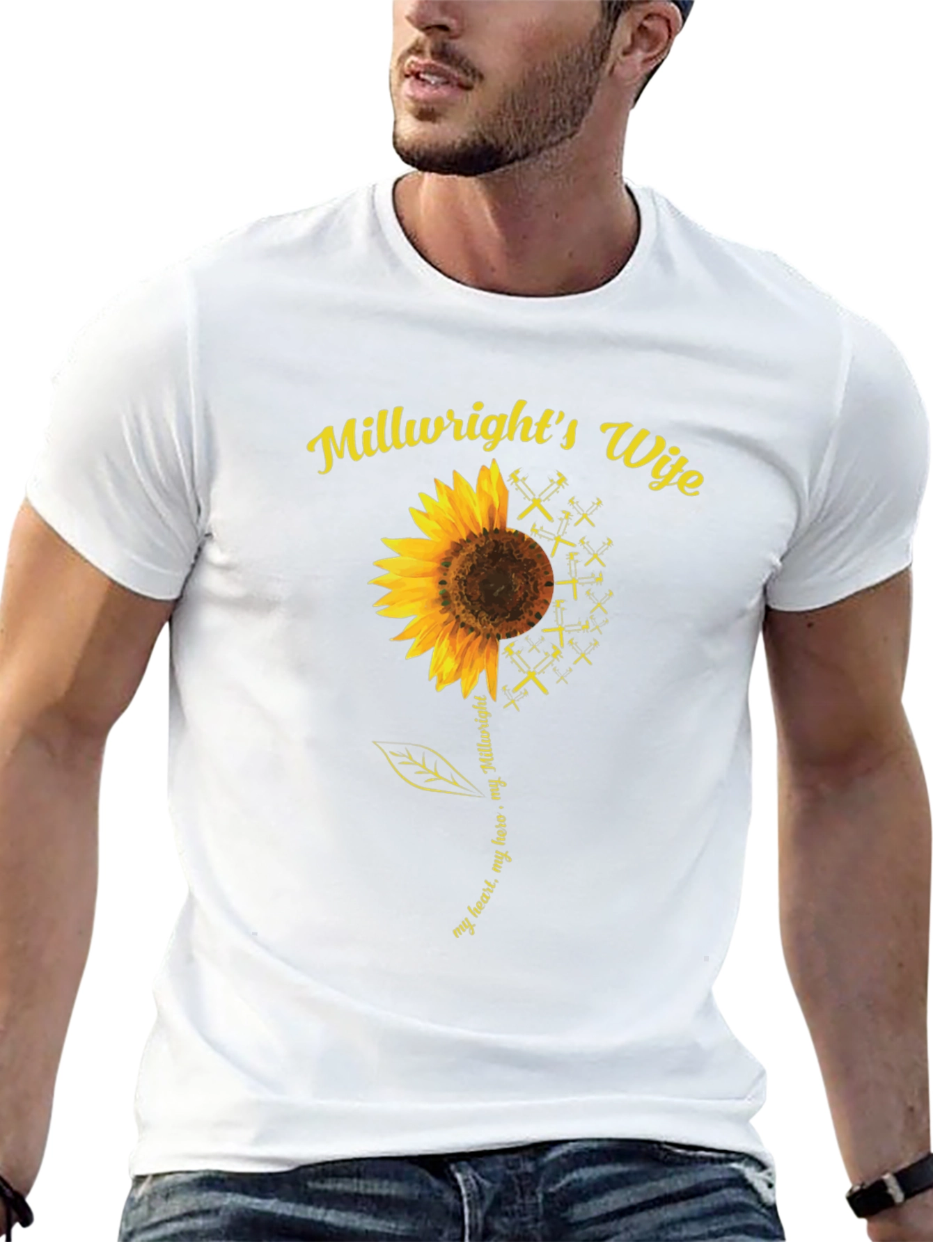 Millwrights Wife Sunflower Graphic Tee