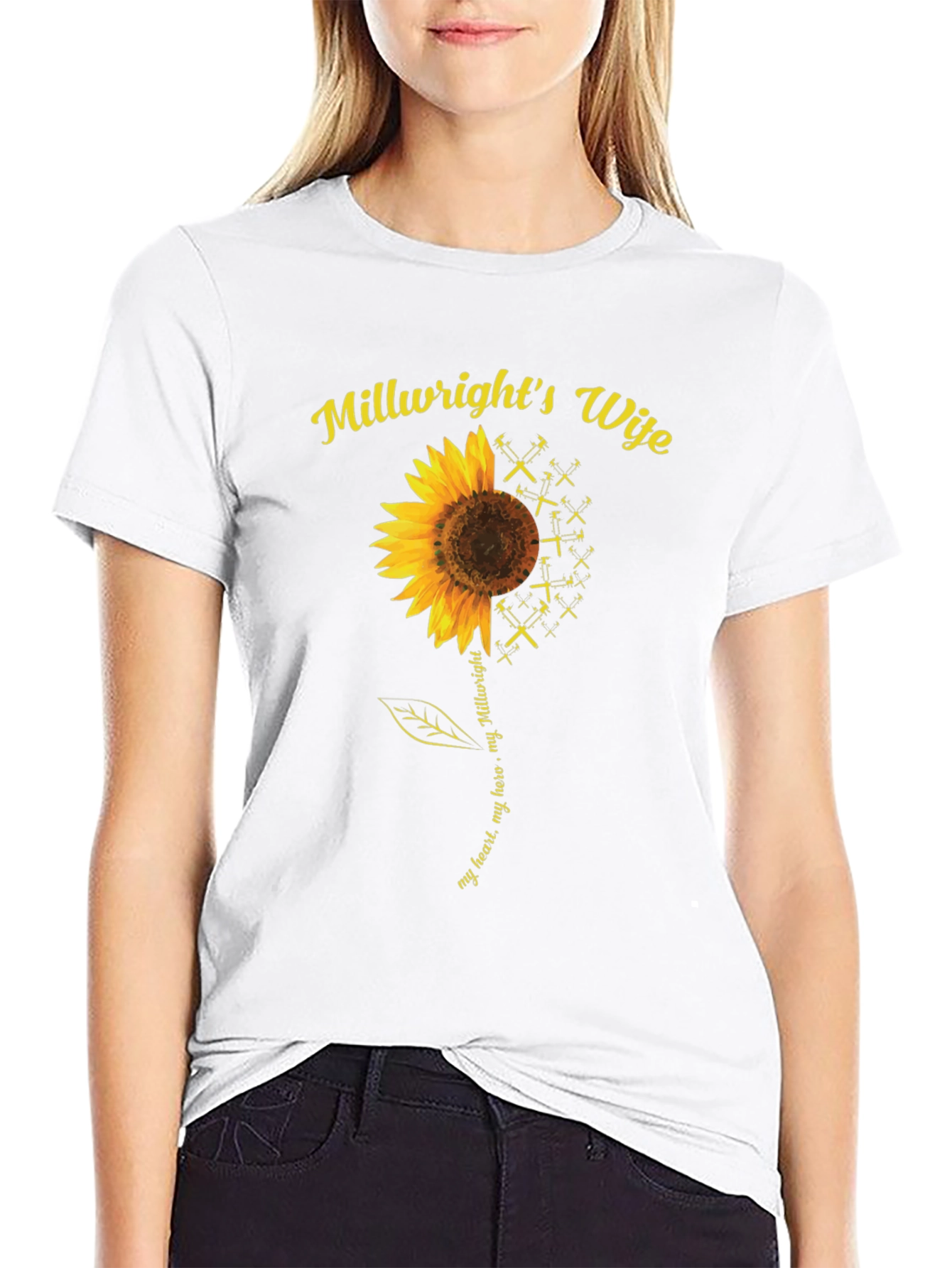 Millwrights Wife Sunflower Graphic Tee