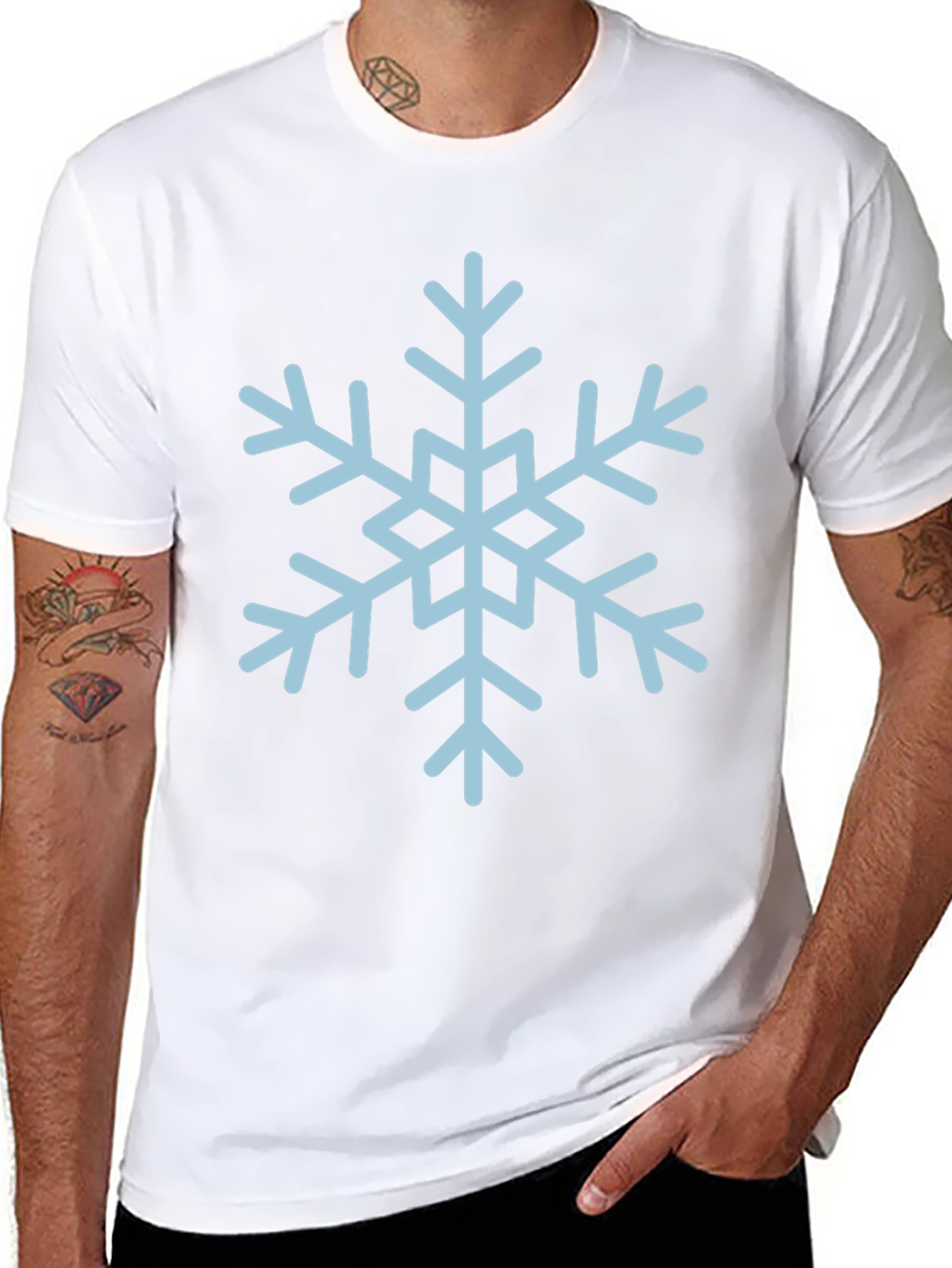 Snowflake Graphic Tee - Winter Holiday Style