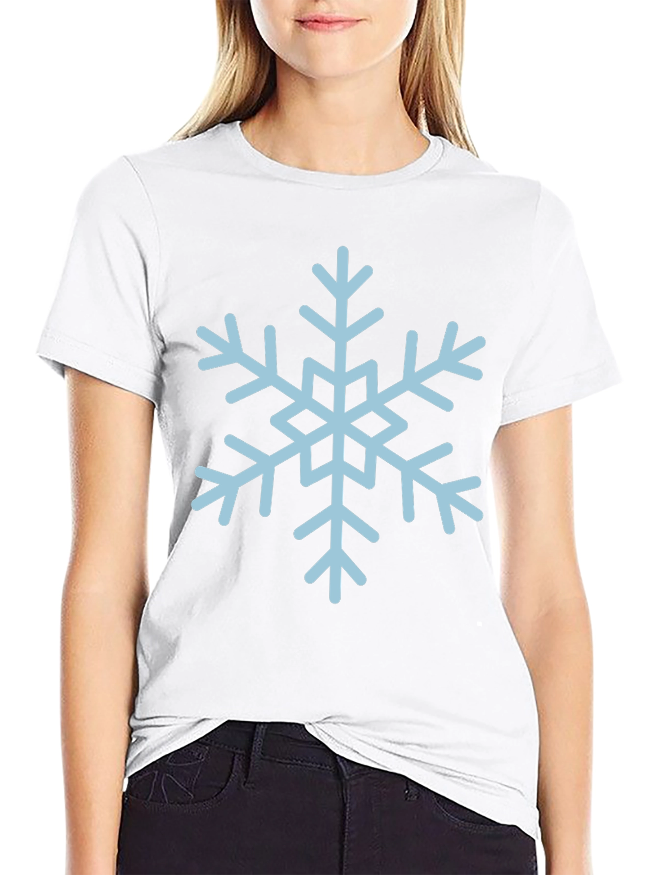 Snowflake Graphic Tee - Winter Holiday Style