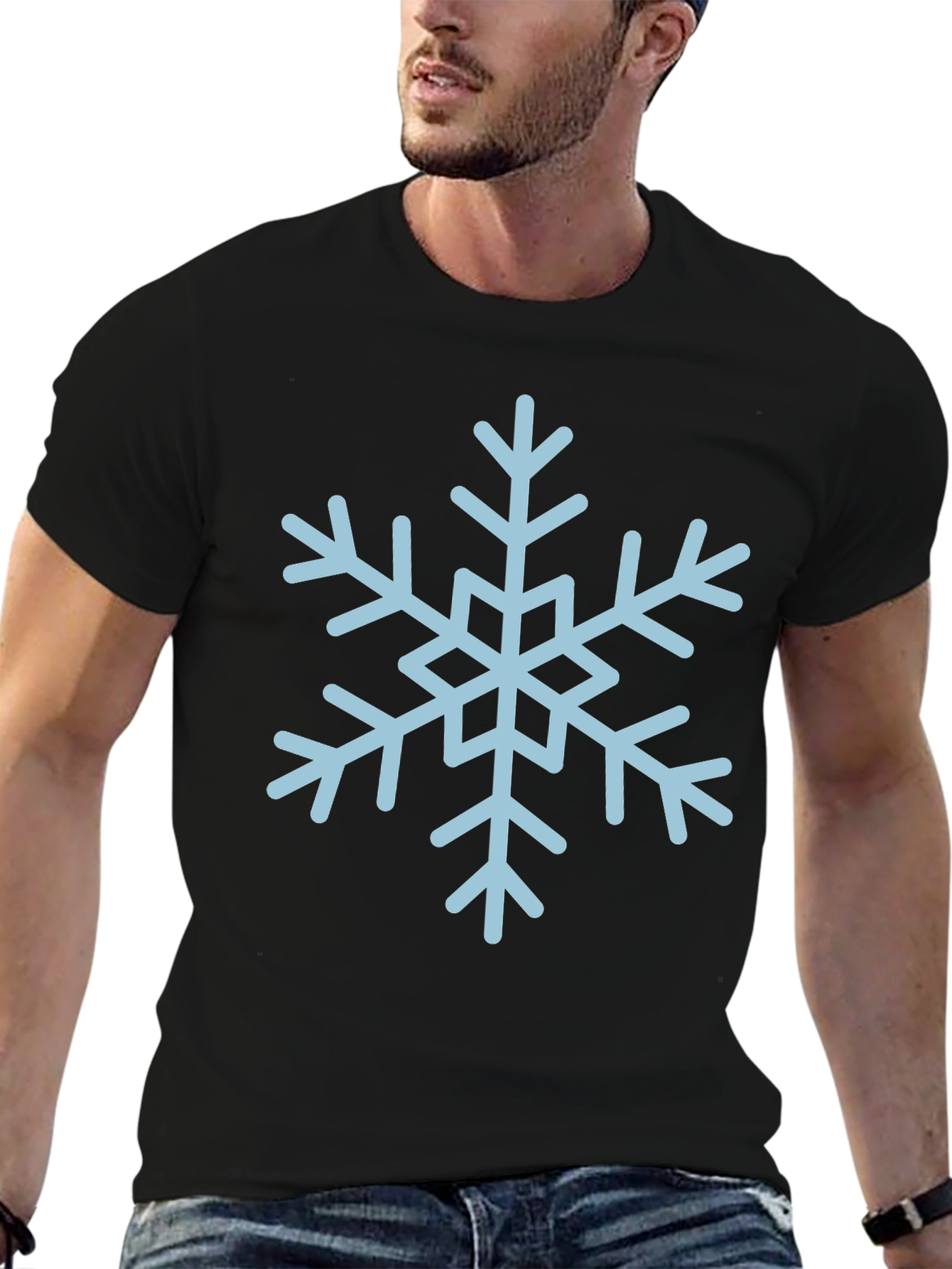 Snowflake Graphic Tee - Winter Holiday Style