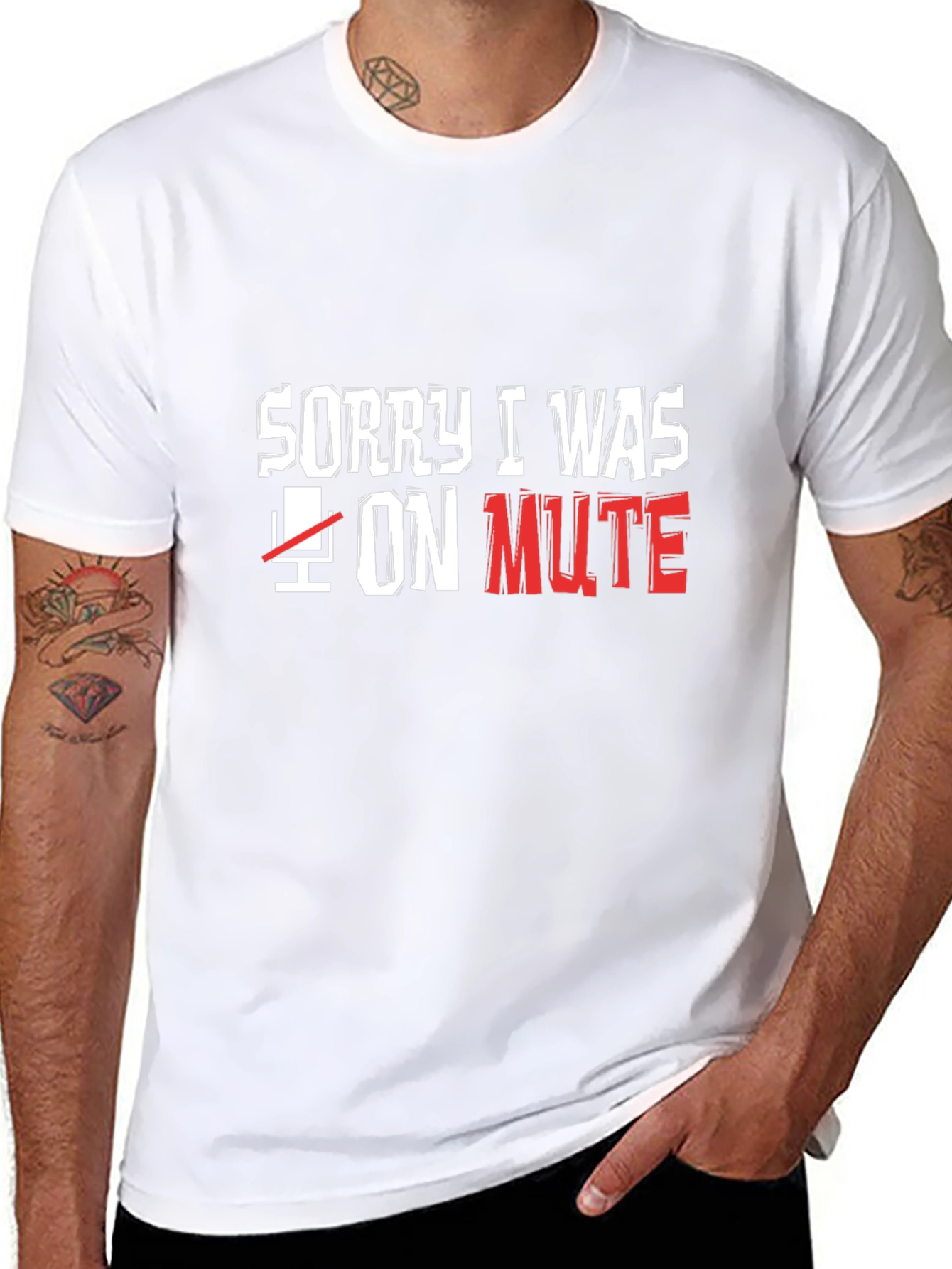 Sorry I Was on Mute Black T-Shirt