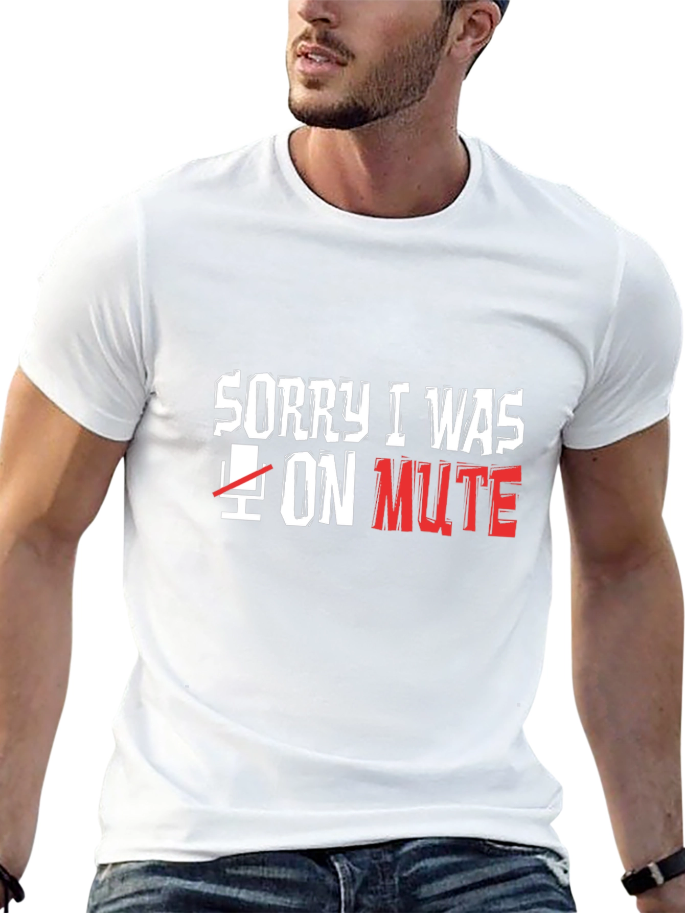Sorry I Was on Mute Black T-Shirt