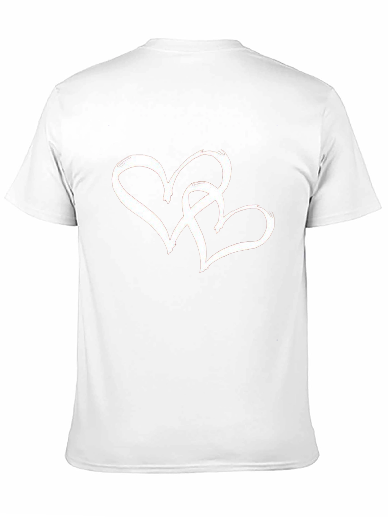 Heart Intertwined Graphic T-Shirt - Black