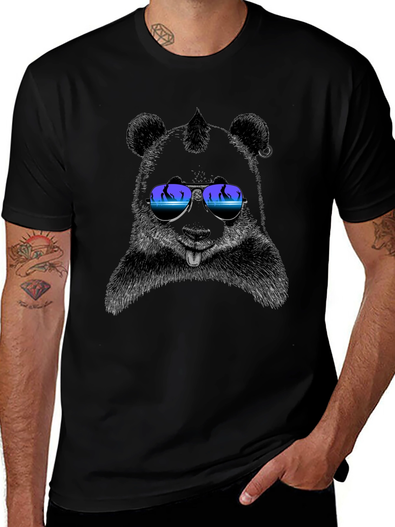 Cool Bear T-Shirt - Black Graphic Tee