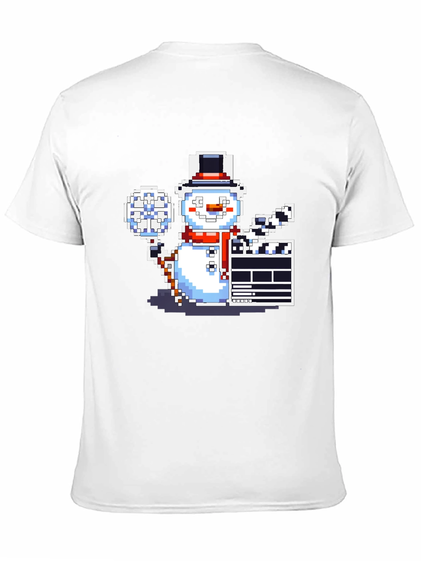 Pixel Snowman Filmmaker T-Shirt