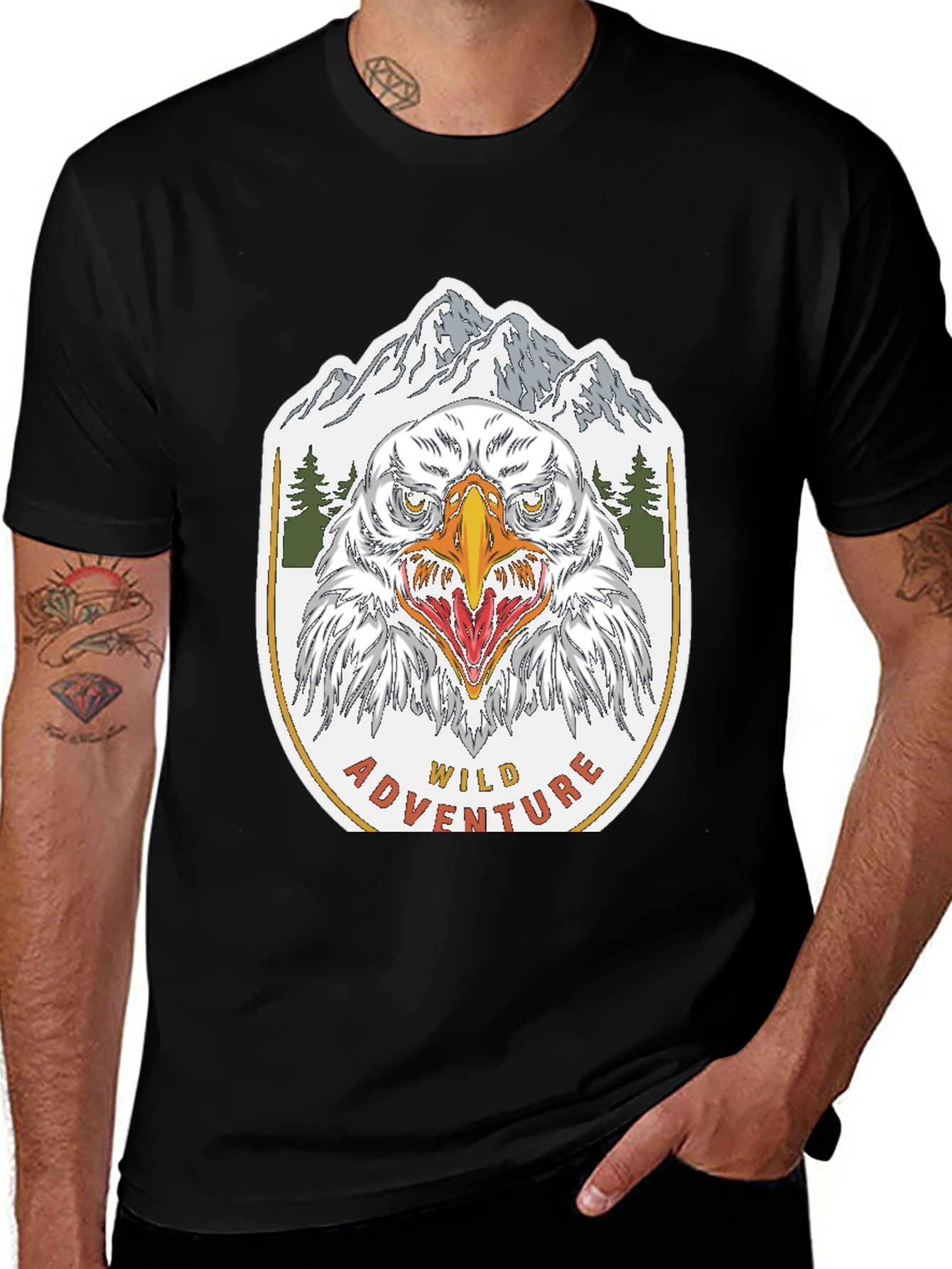 Wild Adventure Eagle Graphic T-Shirt