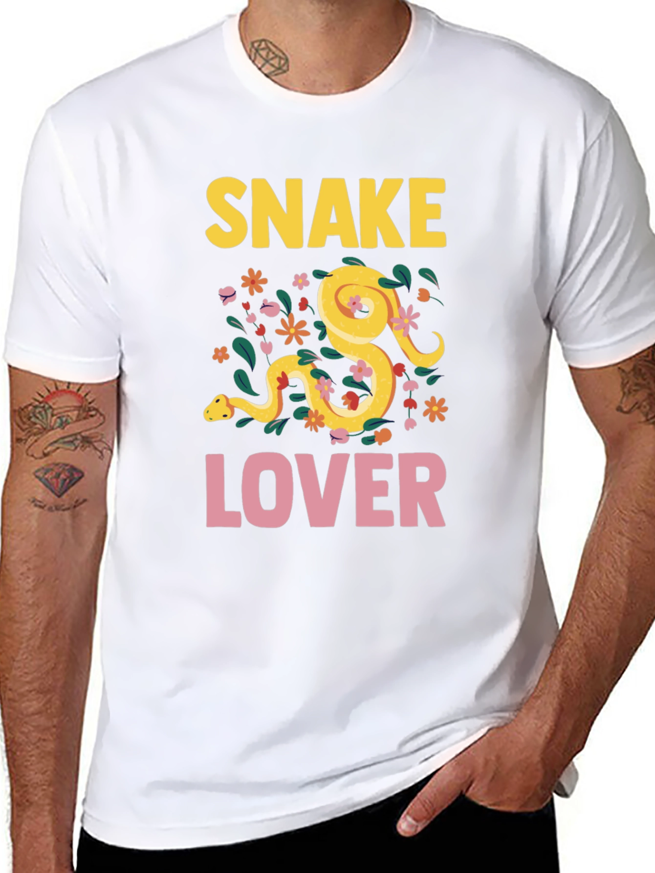 Snake Lover Graphic T-Shirt - Novelty Tee