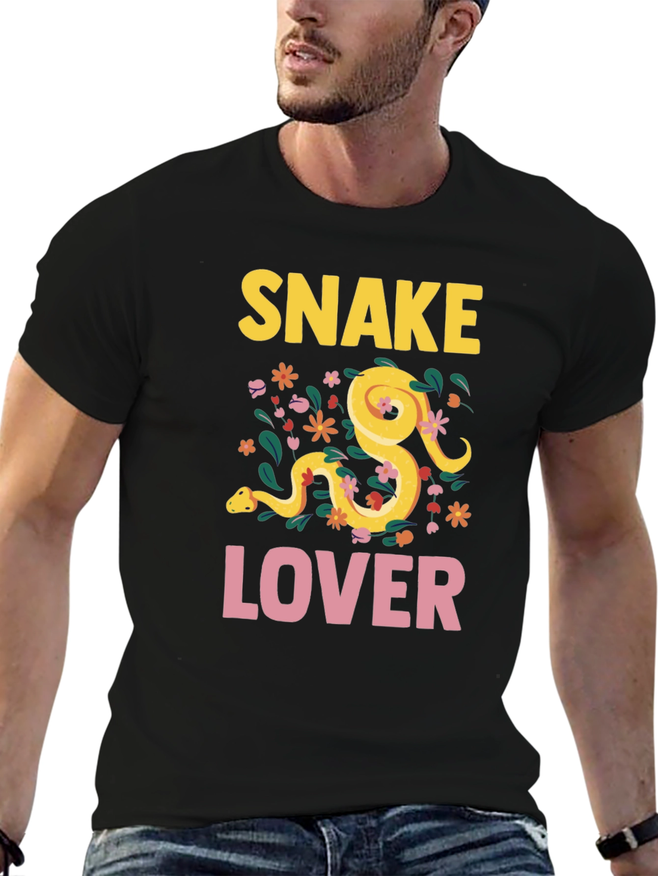 Snake Lover Graphic T-Shirt - Novelty Tee