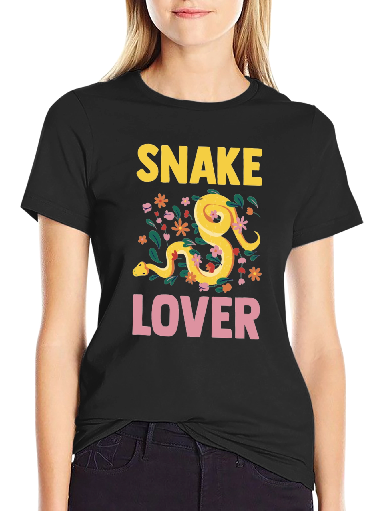 Snake Lover Graphic T-Shirt - Novelty Tee