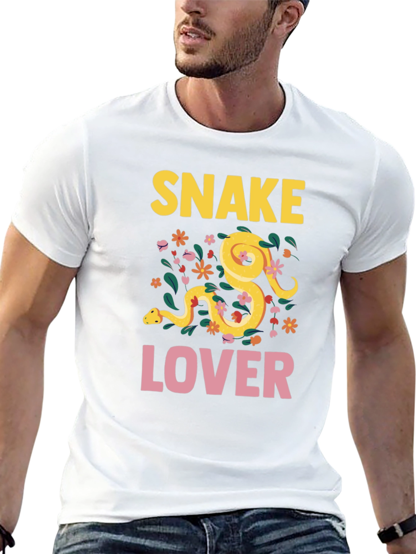 Snake Lover Graphic T-Shirt - Novelty Tee
