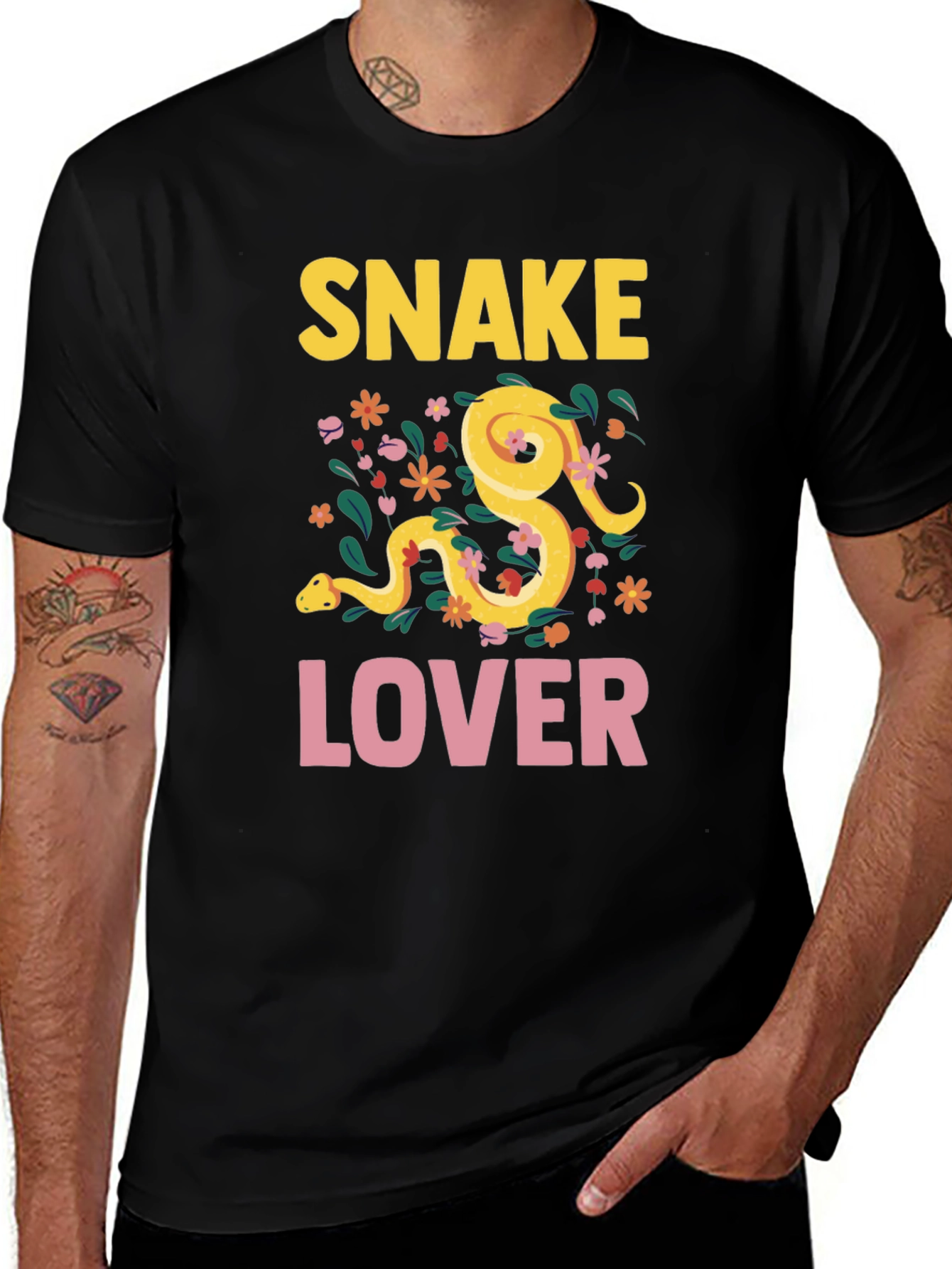 Snake Lover Graphic T-Shirt - Novelty Tee