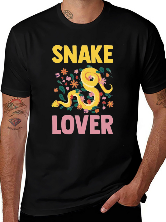 Snake Lover Graphic T-Shirt - Novelty Tee