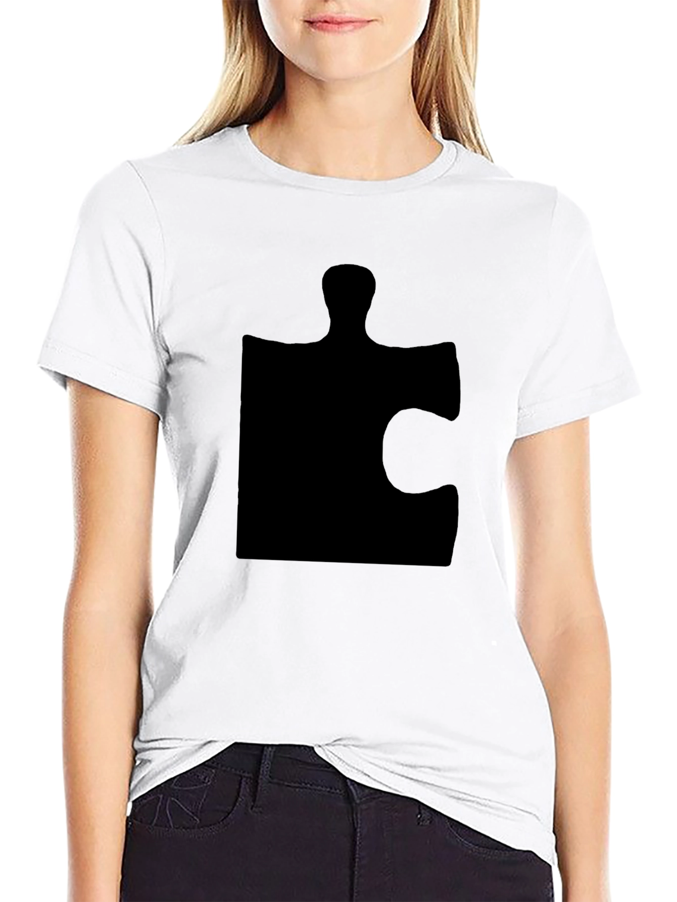 Puzzle Piece Graphic T-Shirt - Autism Awareness Tee
