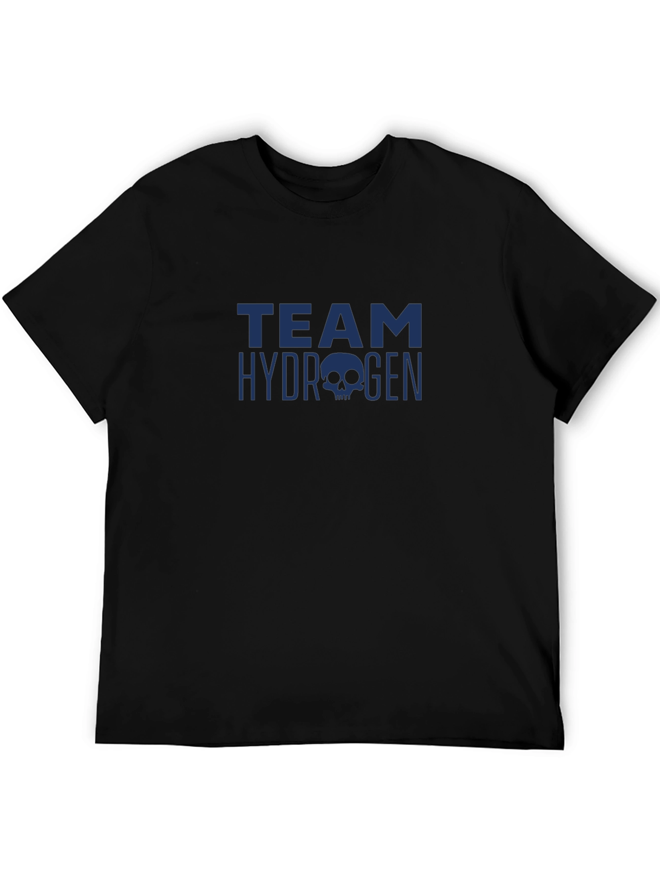 Team Hydrogen Skull Graphic Black T-Shirt