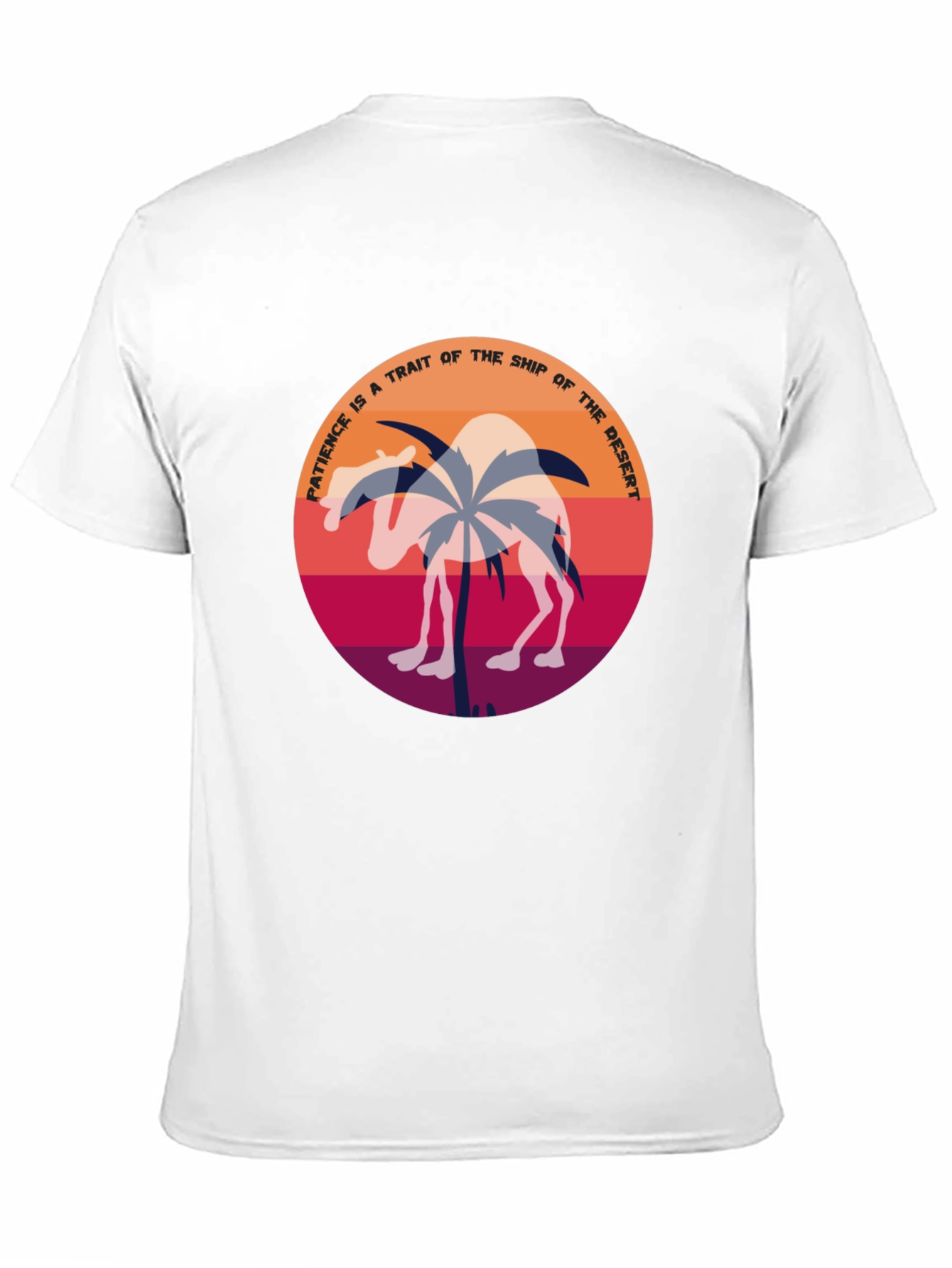 Patience Desert Camel T-Shirt - Unique Graphic Tee