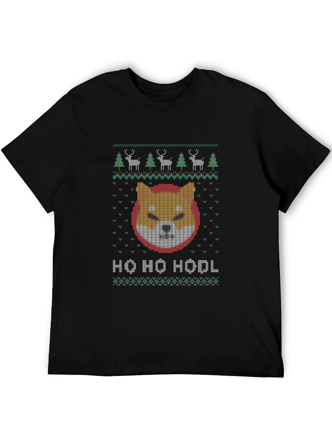 Shiba Inu HODL Ugly Christmas Sweater T-Shirt