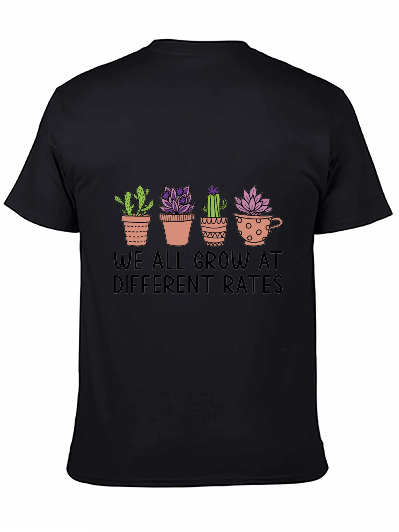 Cactus Potted Plant Graphic Print T-Shirt