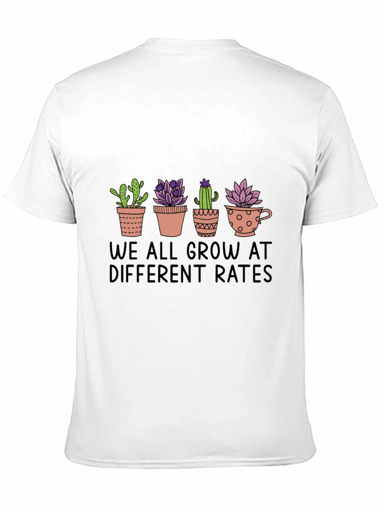 Cactus Potted Plant Graphic Print T-Shirt