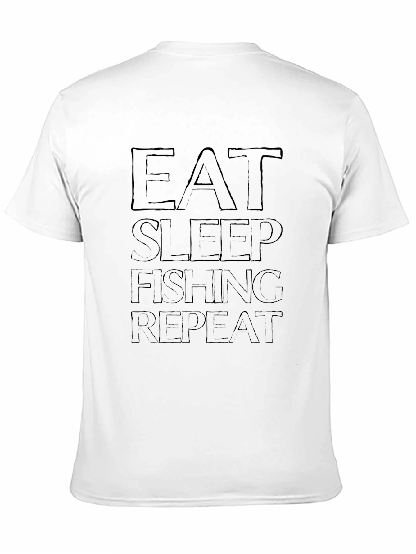 Eat Sleep Fishing Repeat Black T-Shirt