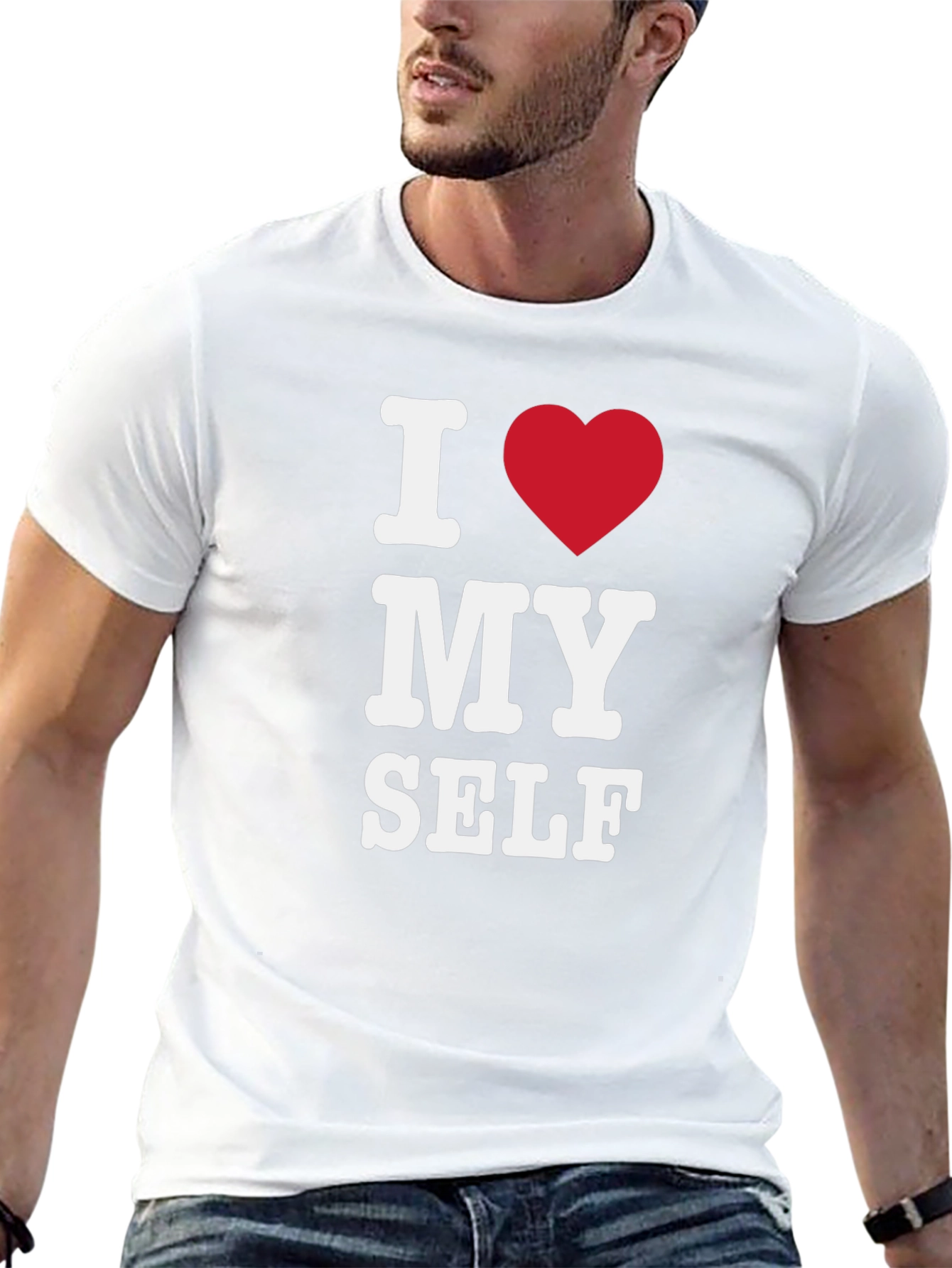 I Heart Myself Black T-Shirt - Bold Statement Tee