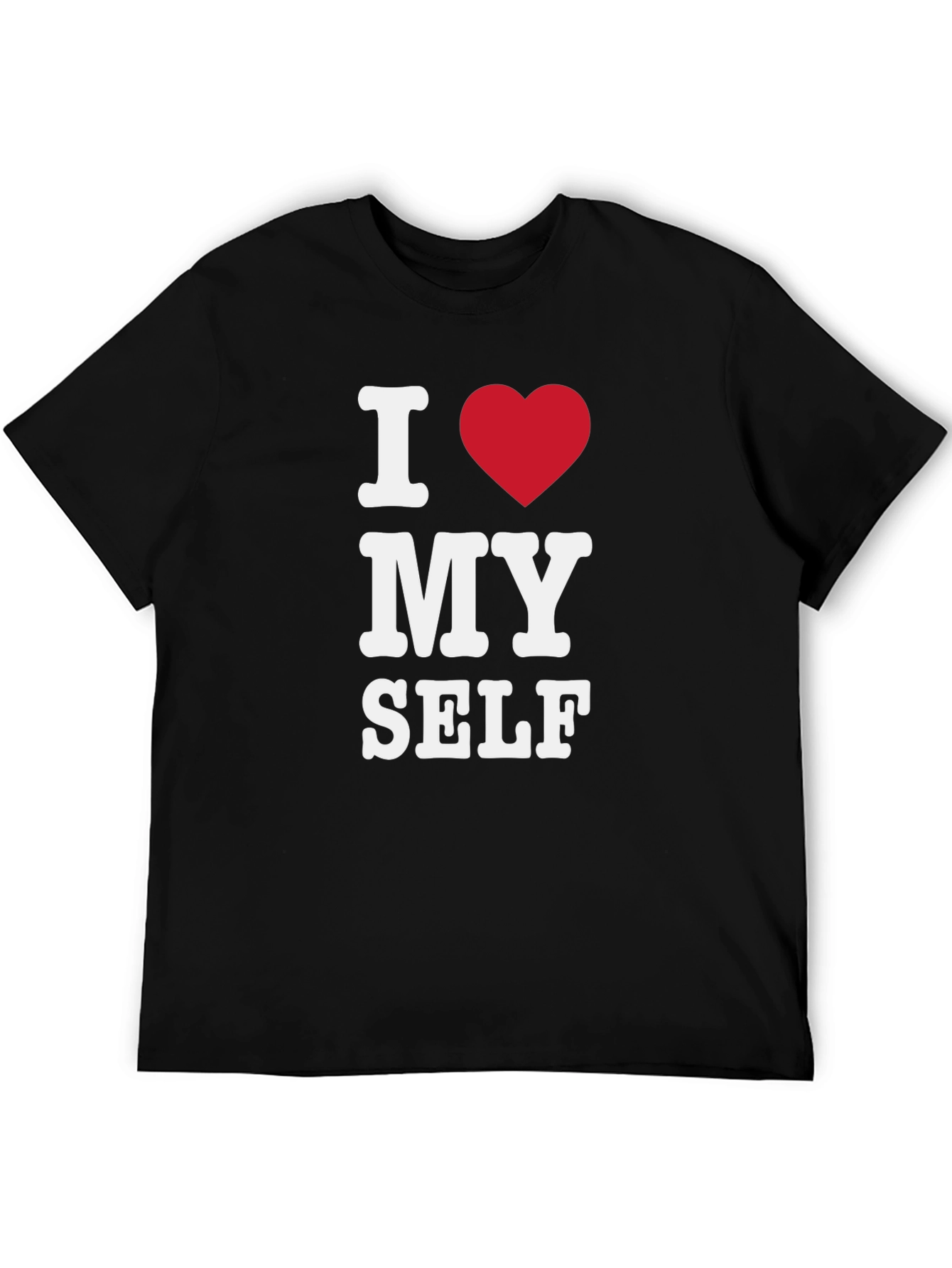 I Heart Myself Black T-Shirt - Bold Statement Tee