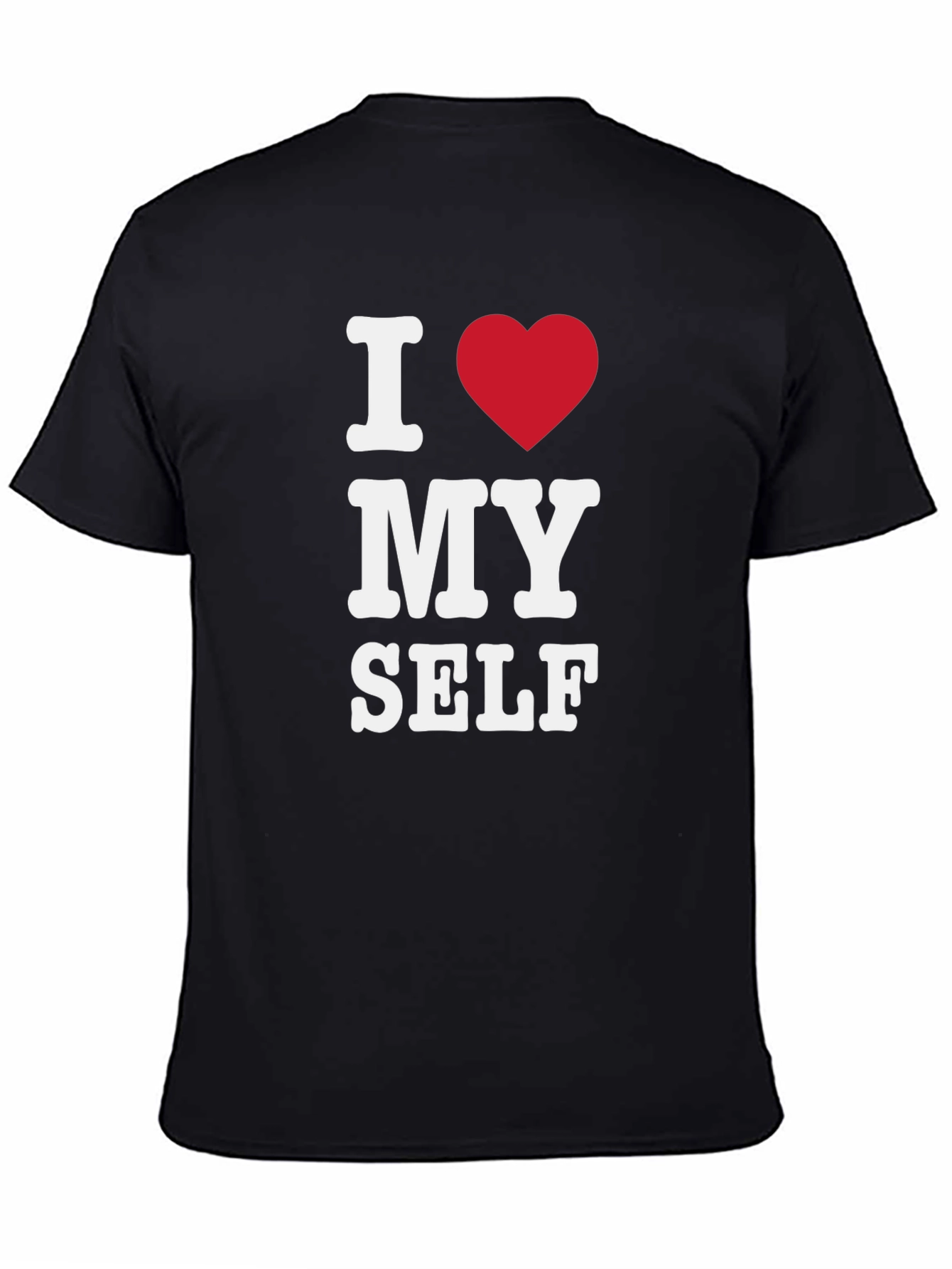 I Heart Myself Black T-Shirt - Bold Statement Tee