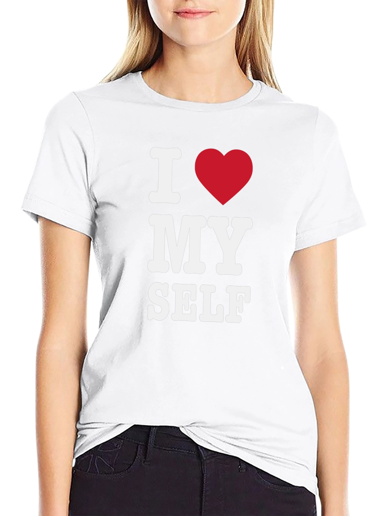 I Heart Myself Black T-Shirt - Bold Statement Tee