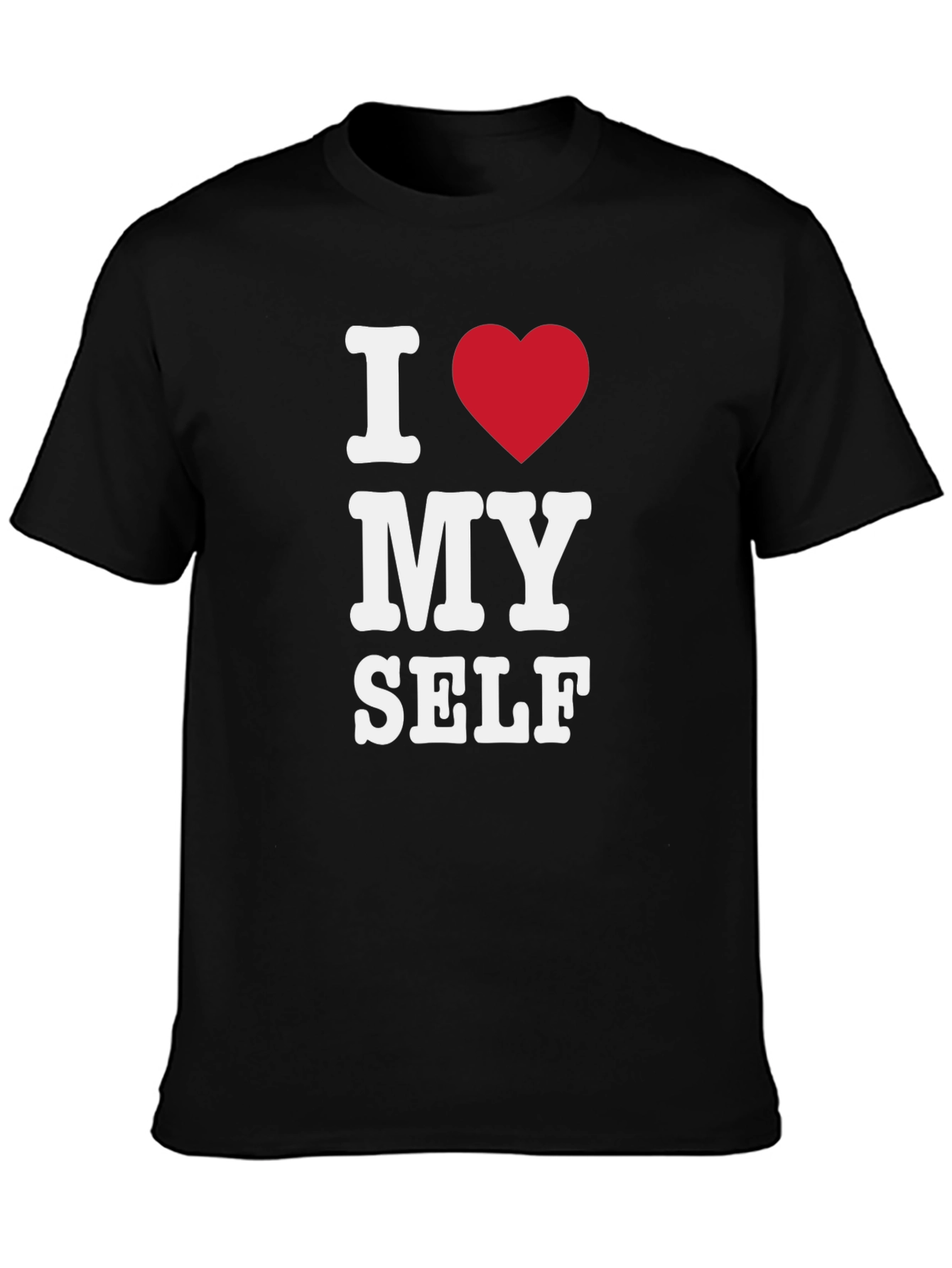 I Heart Myself Black T-Shirt - Bold Statement Tee