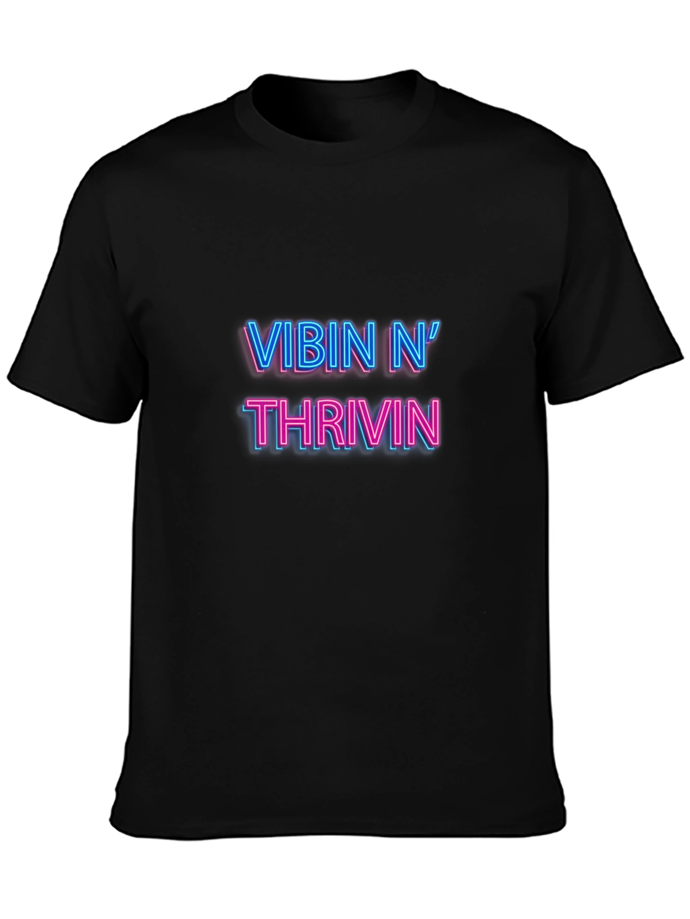 Vibin N Thrivin Black T-Shirt